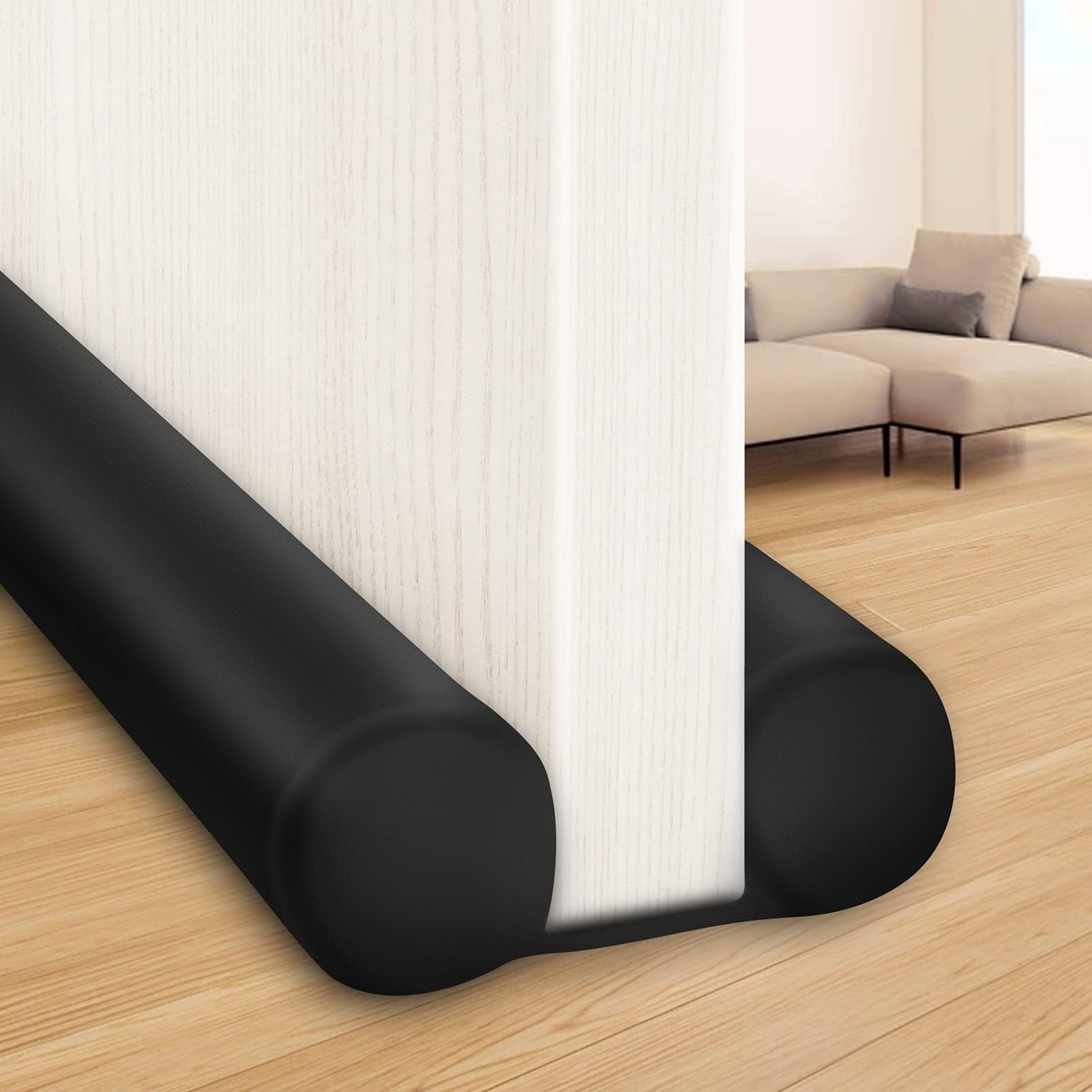 Large Door Draft Stopper 36” Adjustable Under Door Sweep Noise Blocker Seal Guar1