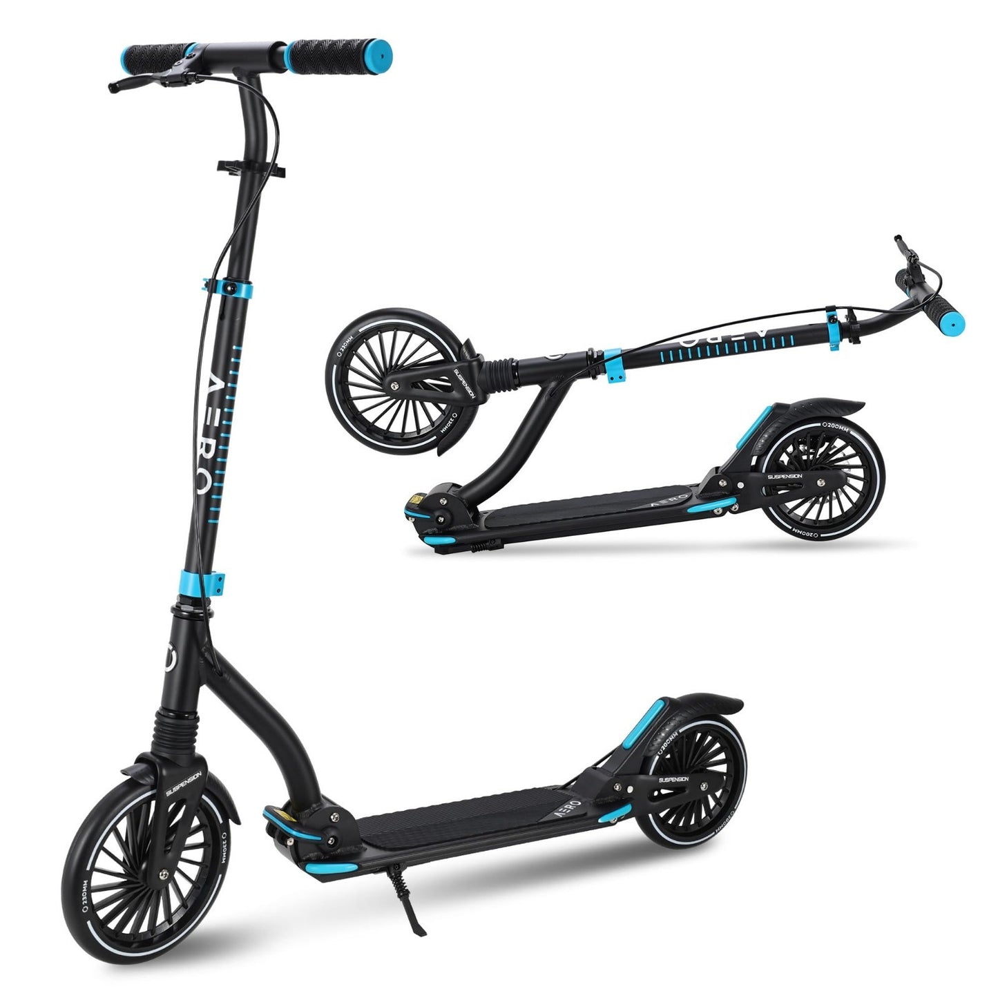 Big Wheel Kick Scooter for Kids, Teens & Adults - Adjustable Height, Smooth Ride1