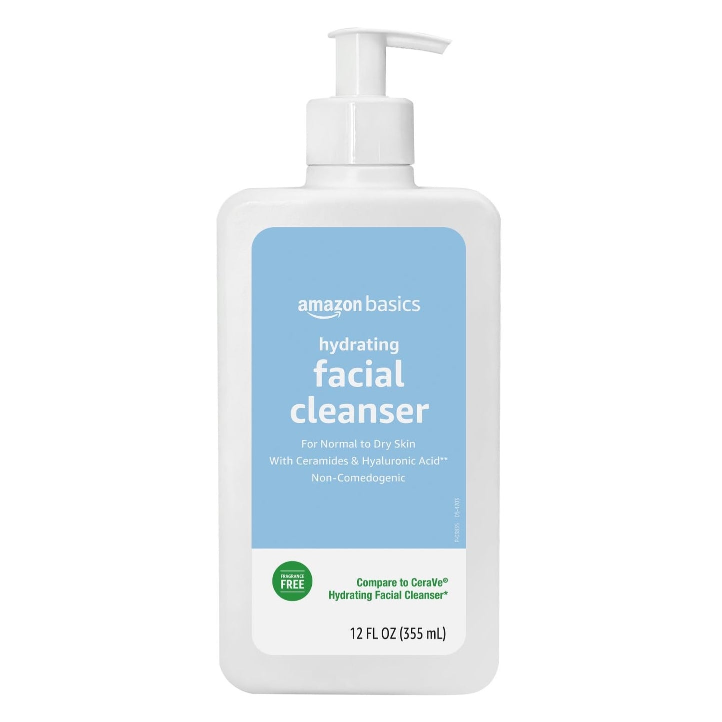 Hydrating Facial Cleanser, Fragrance Free, Ceramides, Non Comedogenic, 12 Fl Oz1