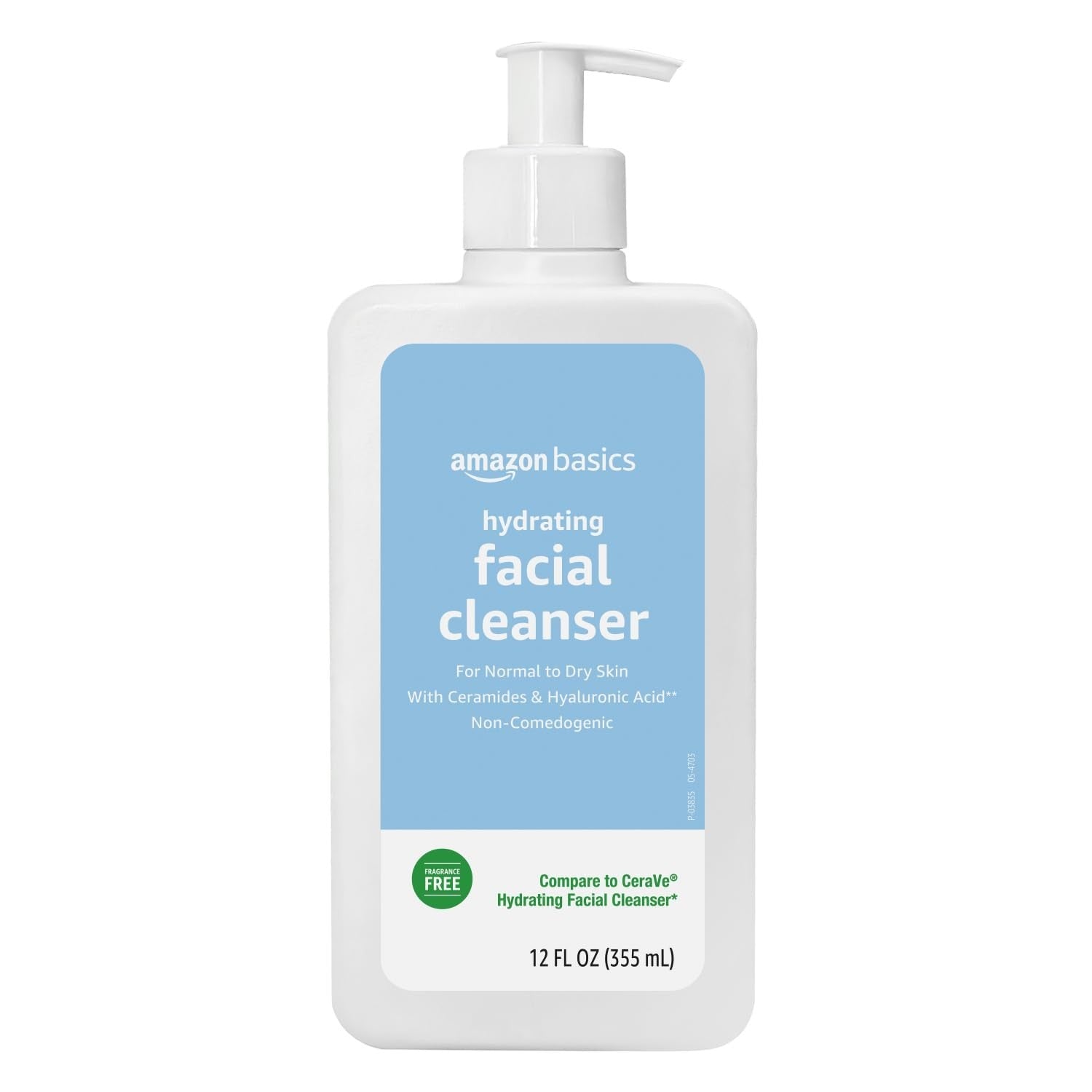 Hydrating Facial Cleanser, Fragrance Free, Ceramides, Non Comedogenic, 12 Fl Oz1