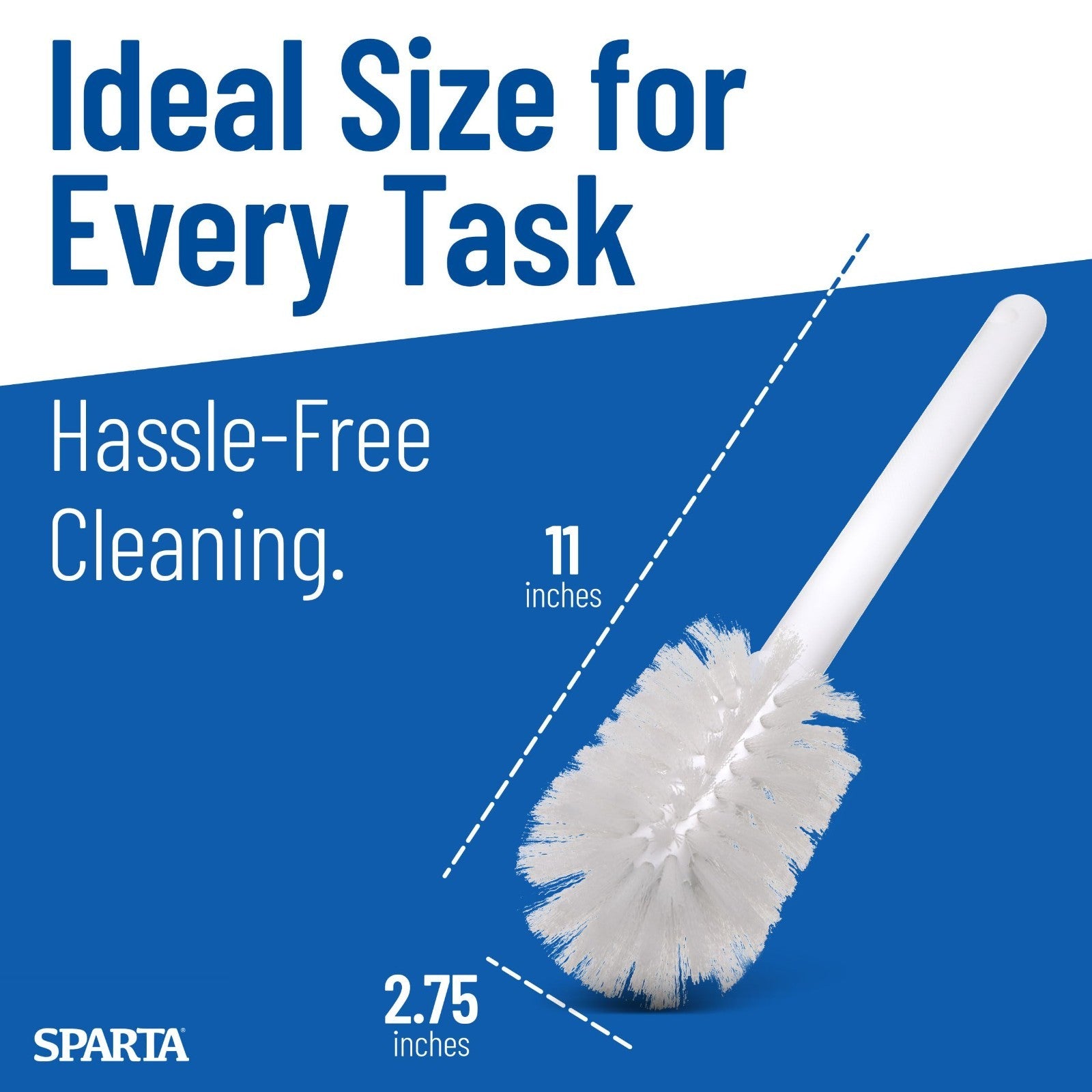 Dish Brush Set 6-Pack - 11" Nylon Head, Soak-Proof Handle, Food Residue Scraper4