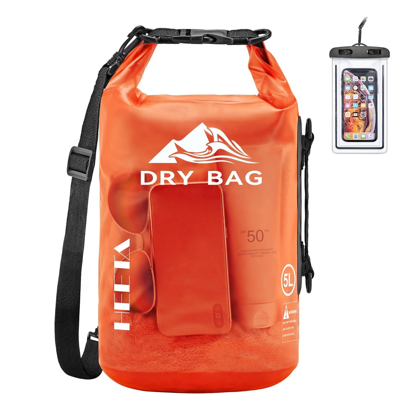 Waterproof Dry Bag for Travel, Kayaking, Boating - Lightweight Roll Top Storage1