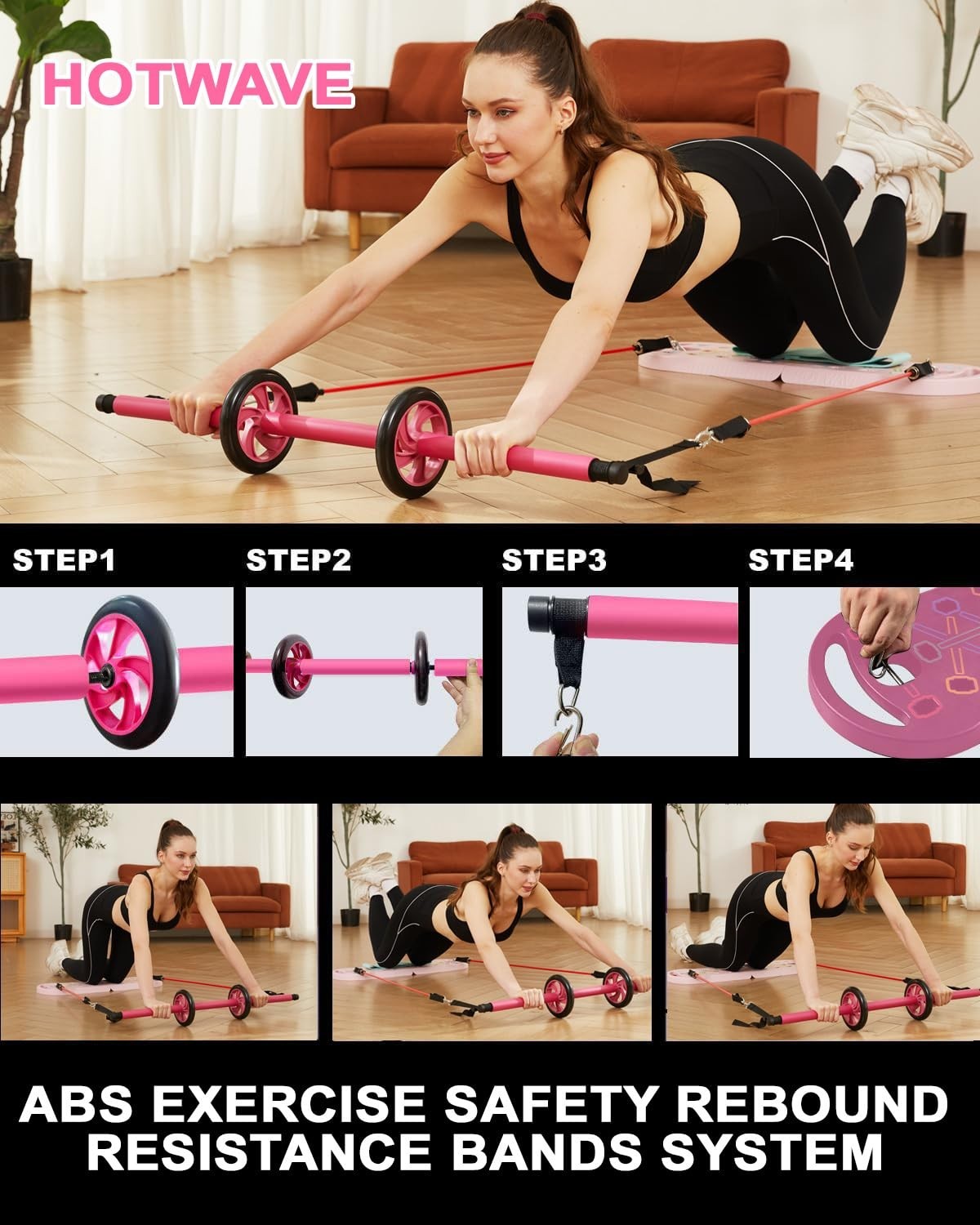 20 in 1 Portable Push Up Board & Bar | Foldable Multifunctional Strength Trainin4