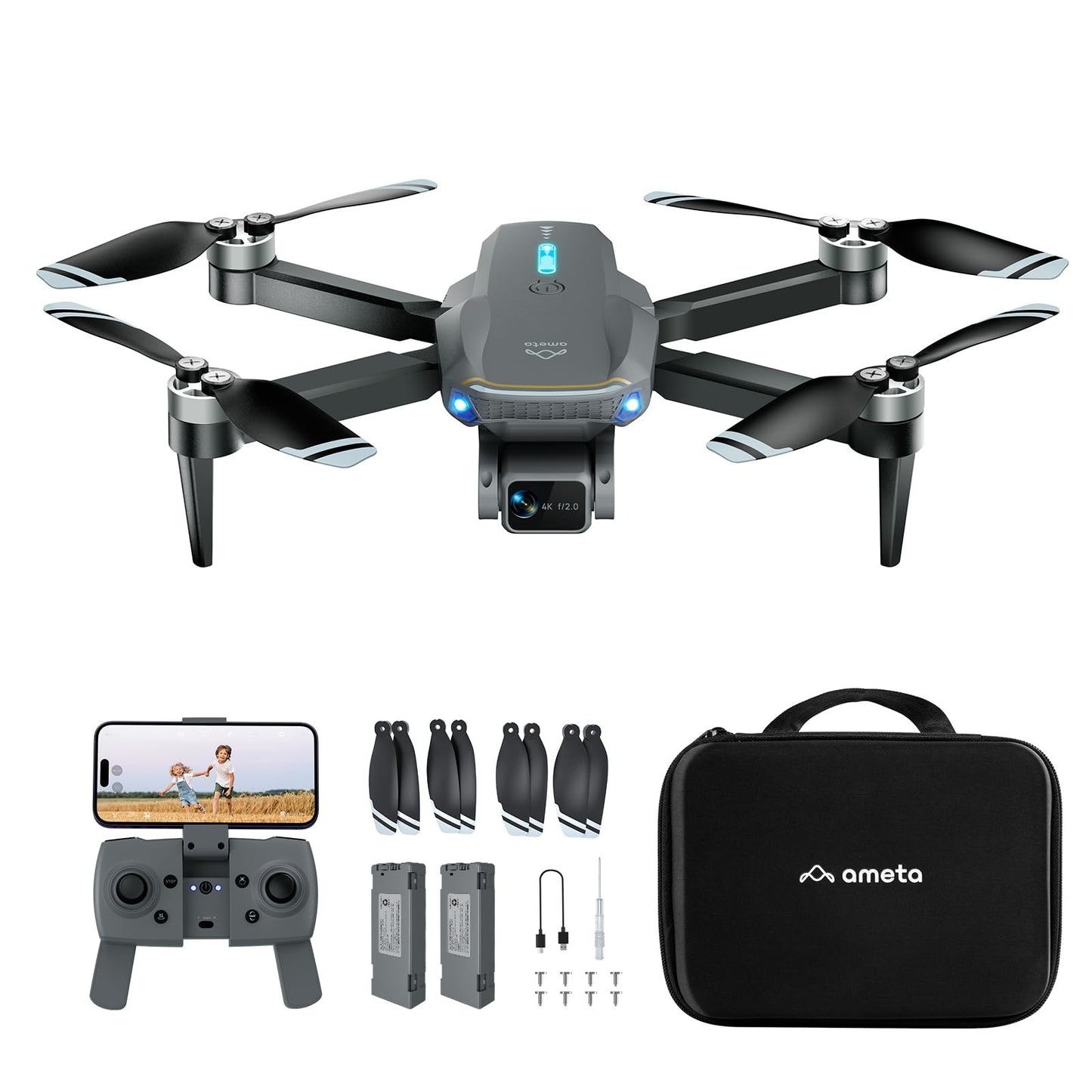 Foldable 4K UHD Camera Drone with Brushless Motor, 36 Min Flight, FPV, Altitude1