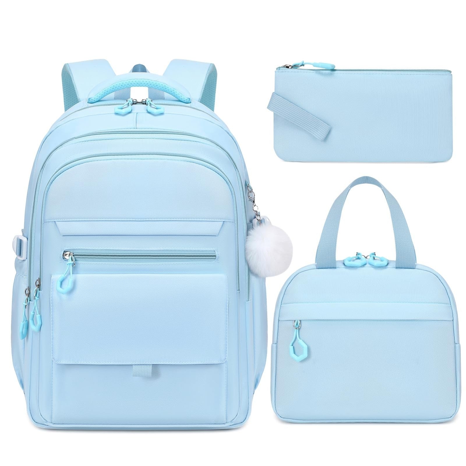 Stylish Girls Backpack Set with Lunch Box & Pencil Case   Perfect for School!1
