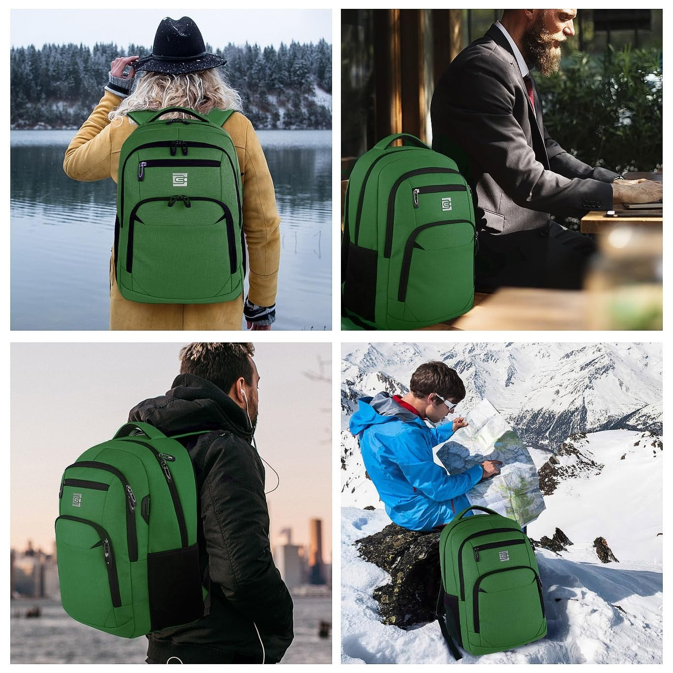 Slim Anti Theft Laptop Backpack for Business Travel & College   Stylish & Functi6