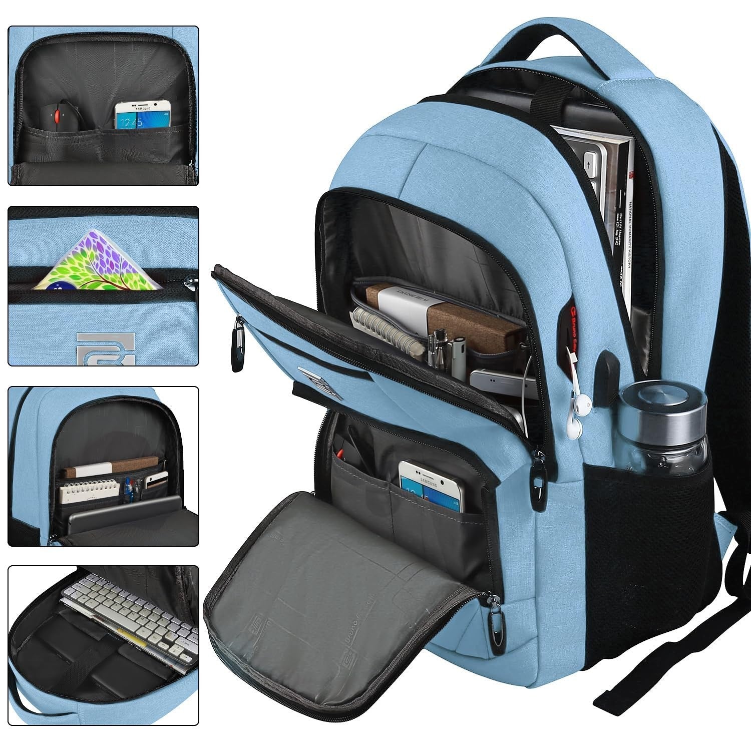 Slim Anti Theft Laptop Backpack for Business & College Travel   Stylish & Functi2