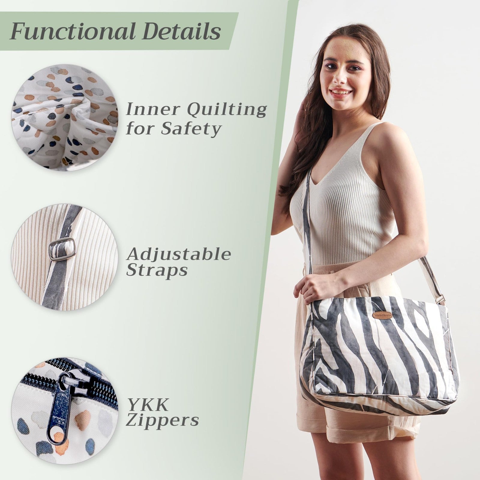 Stylish Cotton Shoulder Bag for Women   Versatile Handbag for Everyday Use2