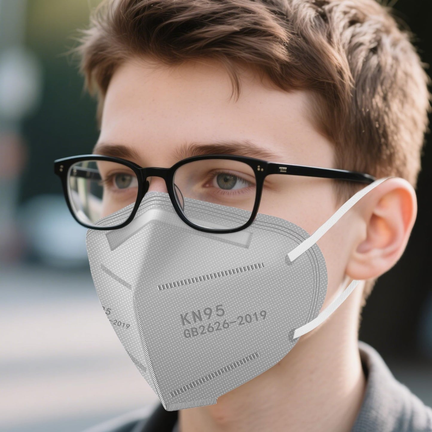 100 Pack KN95 Face Masks   Breathable Disposable Dust Protection for Adults, Gre5