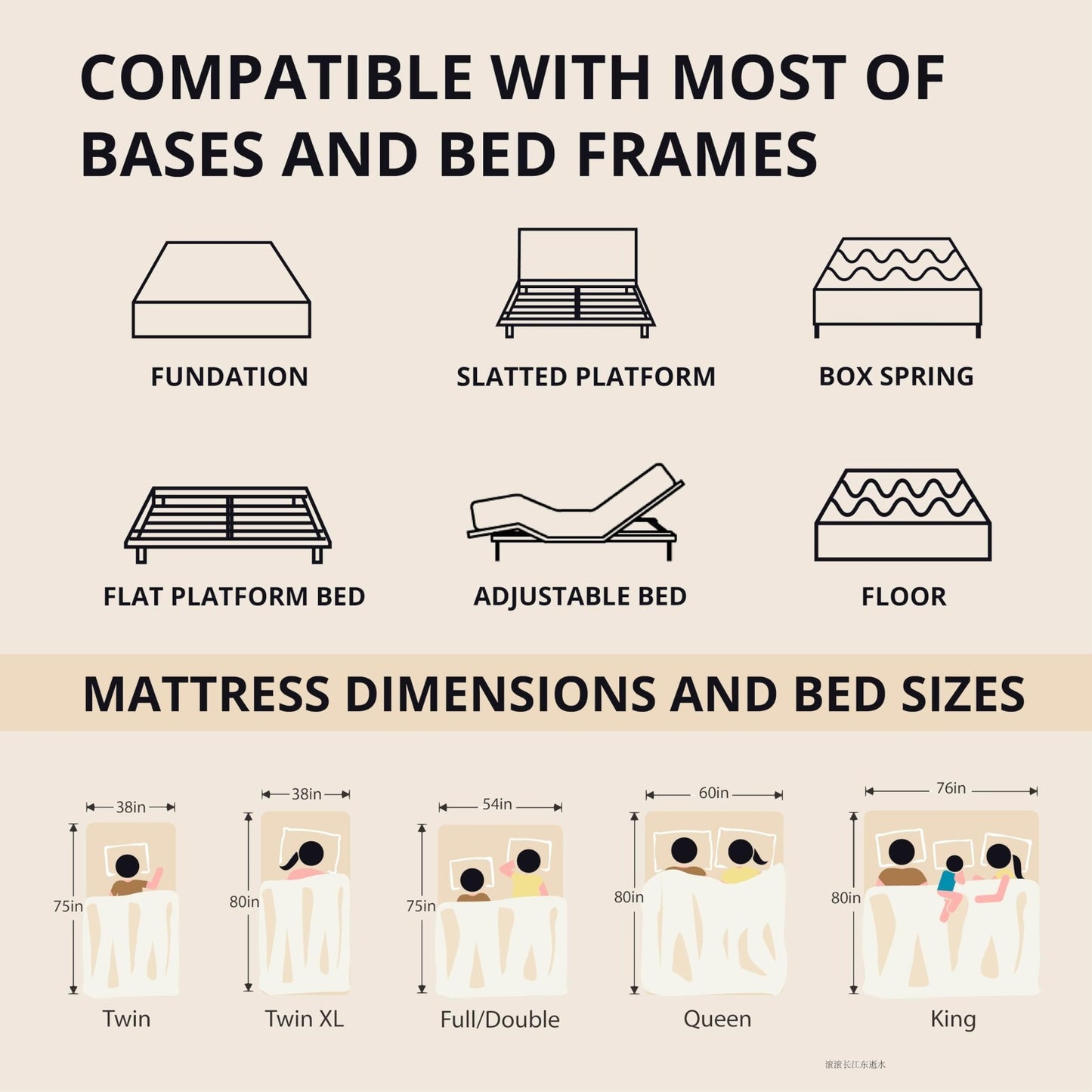 Cal King 12" Memory Foam Mattress   Medium Firm, Copper Gel, Graphene Cover, Mot5