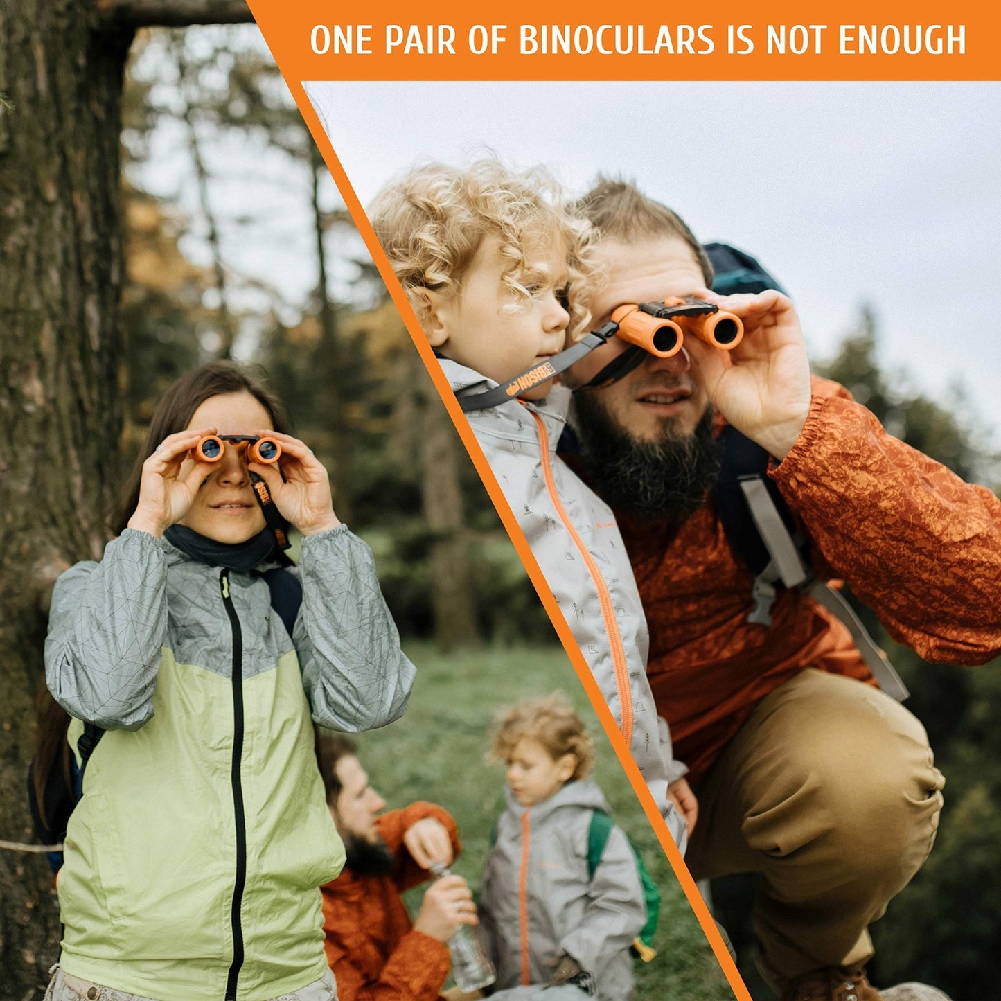 Compact 8x21 Kids Binoculars   High Resolution, Shockproof, Folding   Bird Watch8