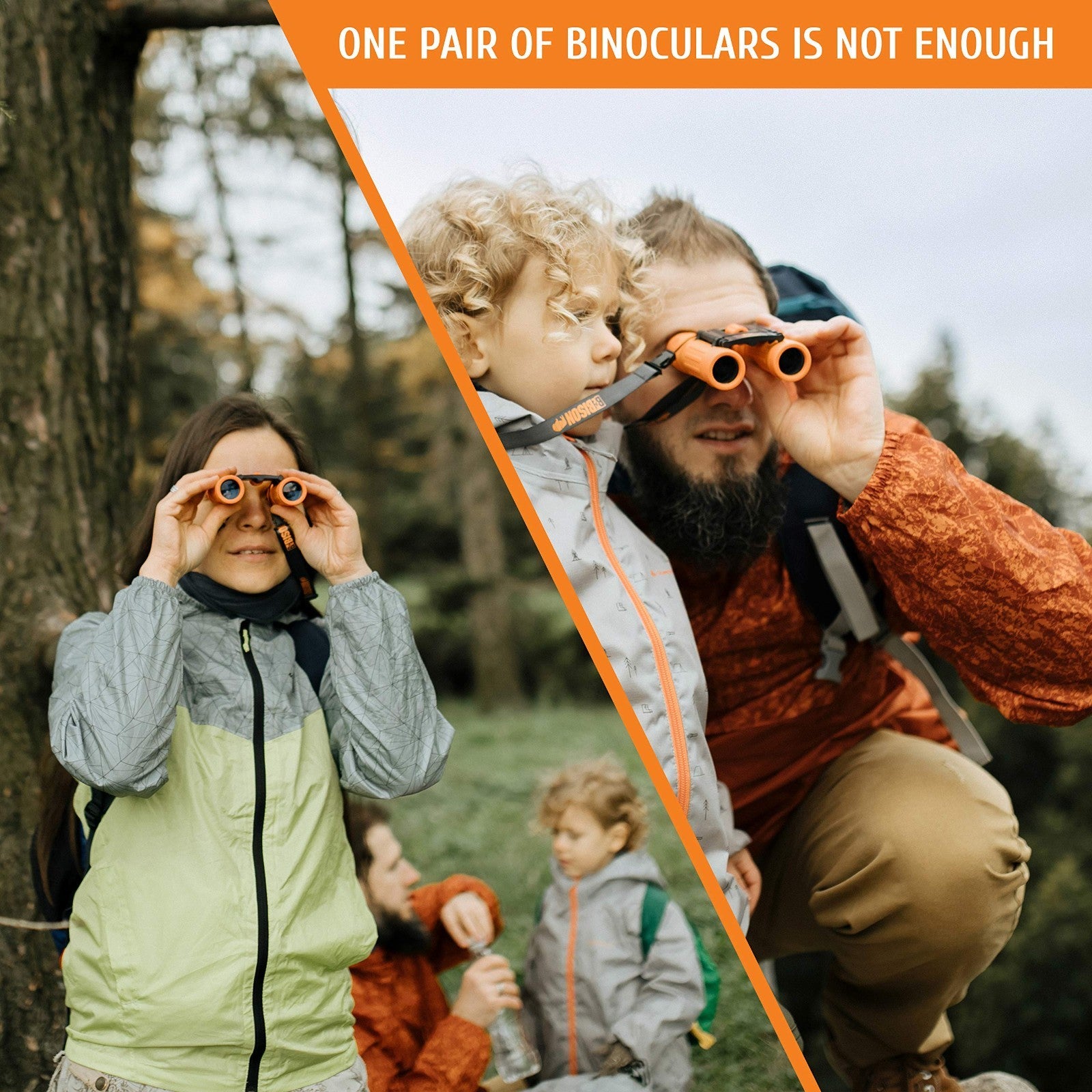 Compact 8x21 Kids Binoculars   High Resolution, Shockproof, Folding   Bird Watch8