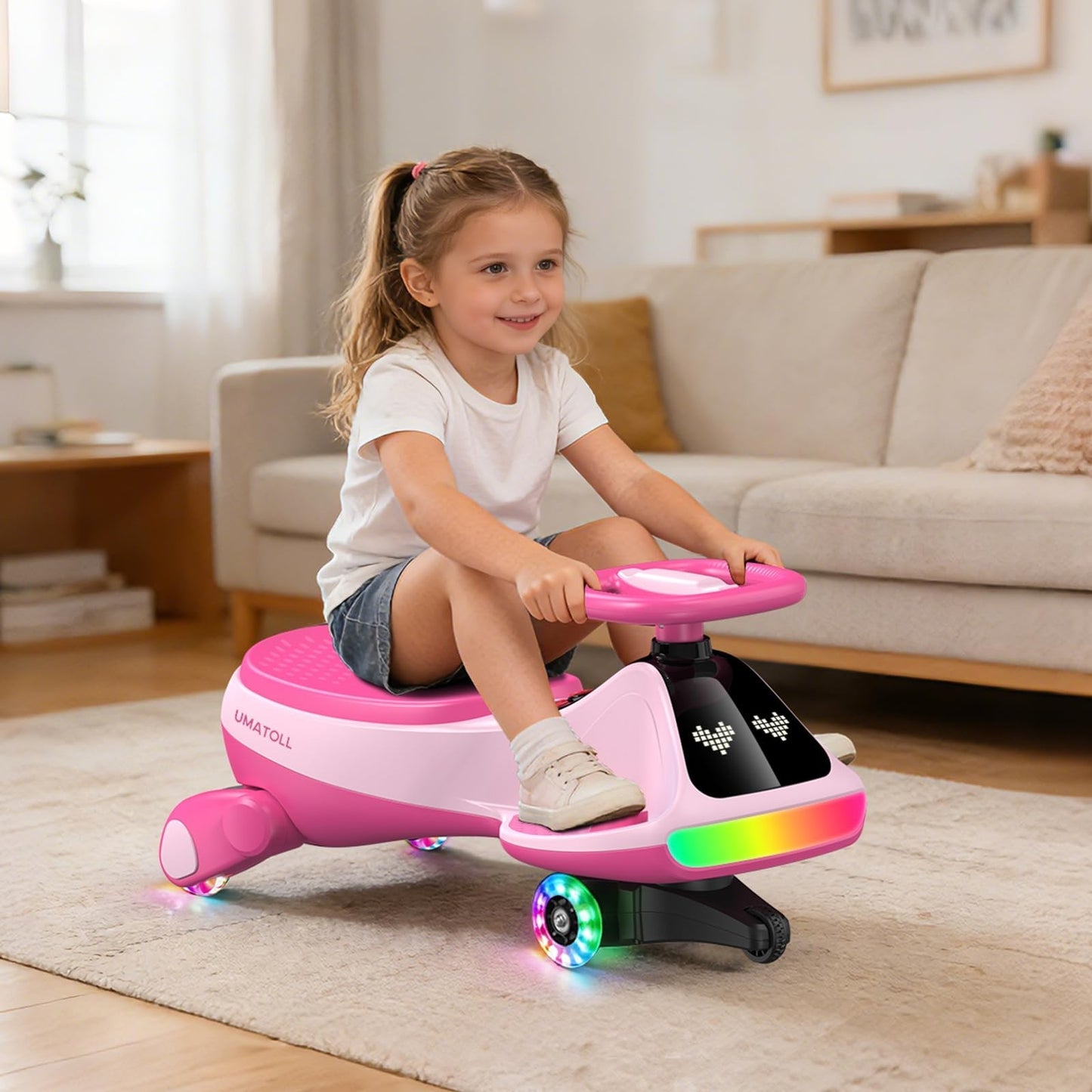 12V Electric Wiggle Car for Kids - Fun Ride-On Toy, Birthday Gift for Ages 3+2