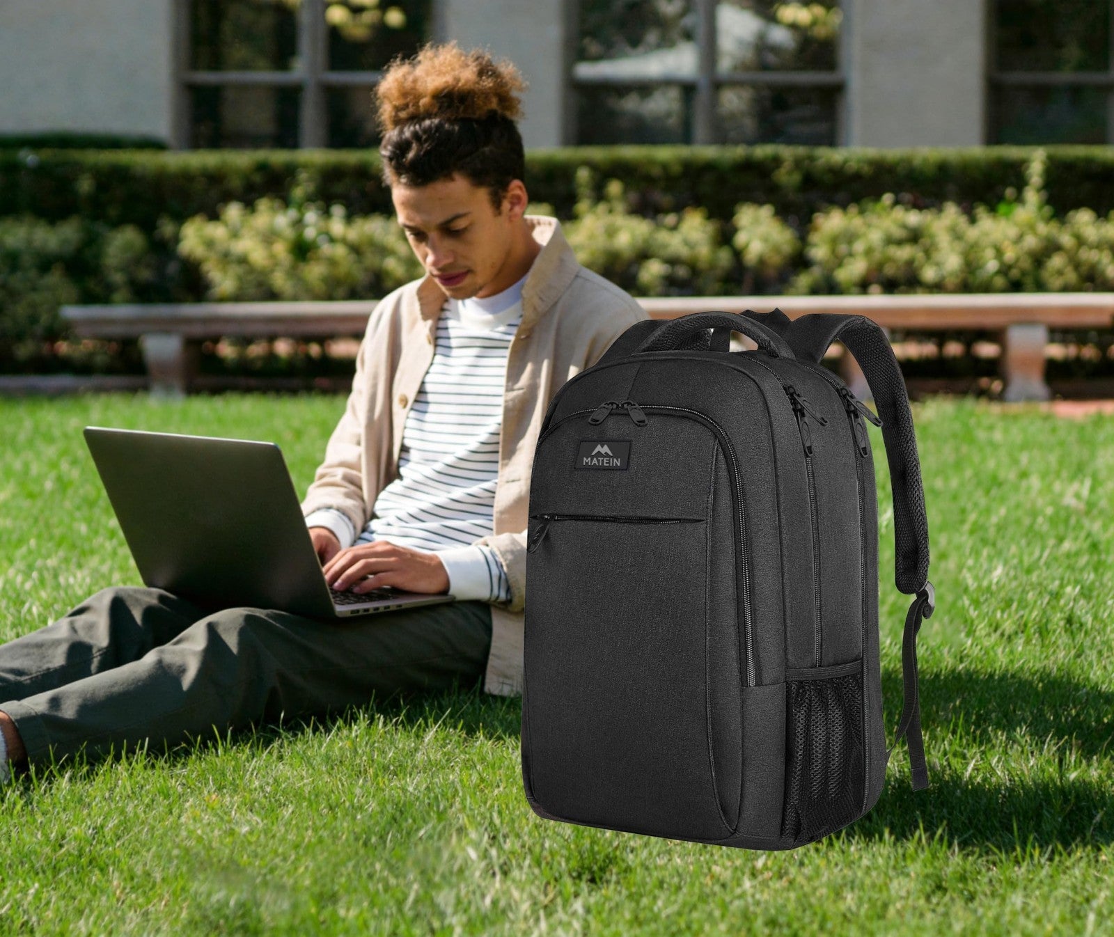 Extra Large 18" TSA Friendly Laptop Backpack, Travel Bag with Multiple Pockets6