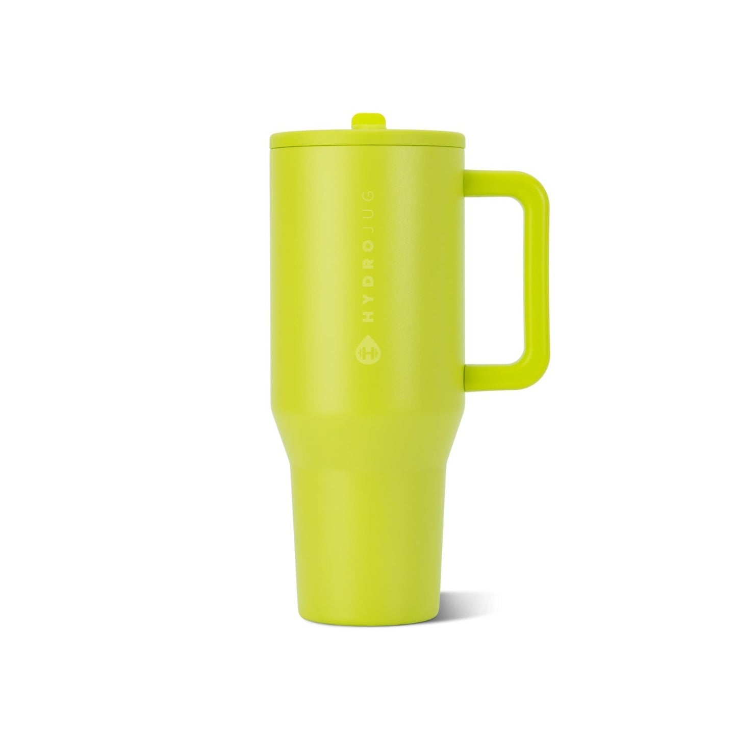 40oz Insulated Tumbler with Handle & Straw   HydroJug Style, Lemon Lime Color1