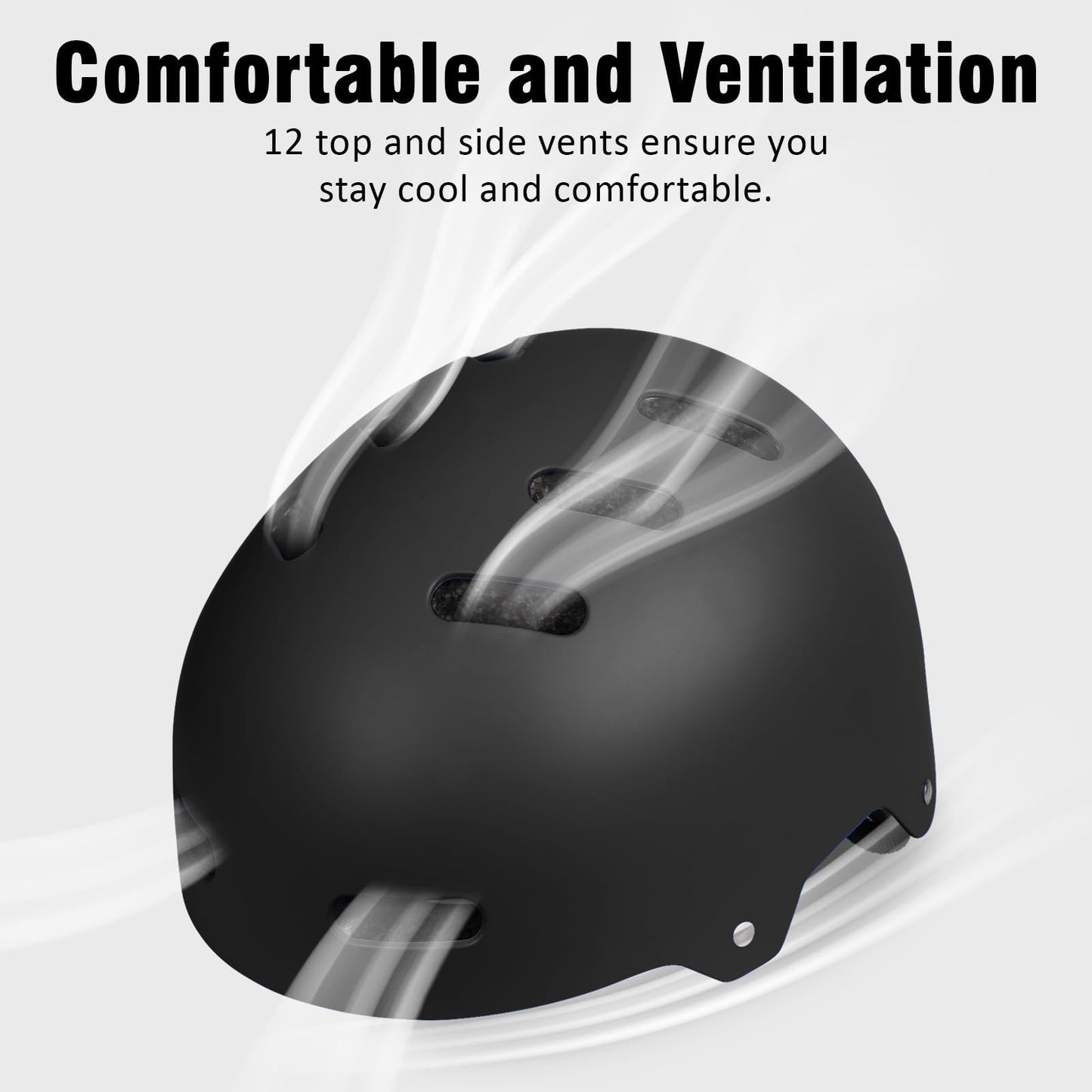 Multi-Sport Helmet for Skateboarding, Biking, Scooter | Adjustable, Lightweight,5