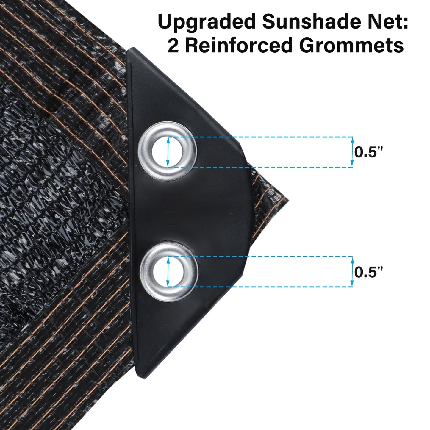 30x30 FT Black Shade Cloth - 40% Sun Shade Mesh for Greenhouse, Garden, Patio &4