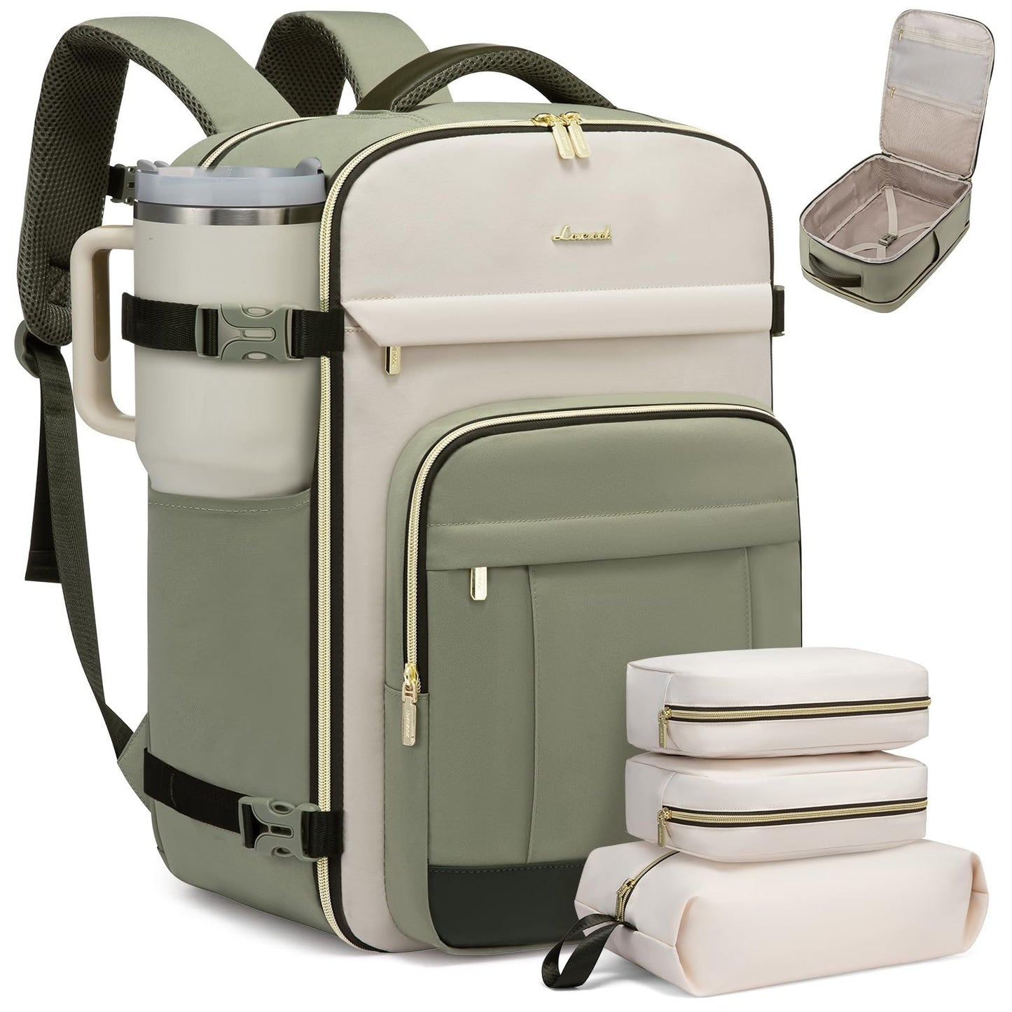 40L Travel Backpack for Men & Women - 17.3 Inch Carry-On, Durable with 3 Packing0