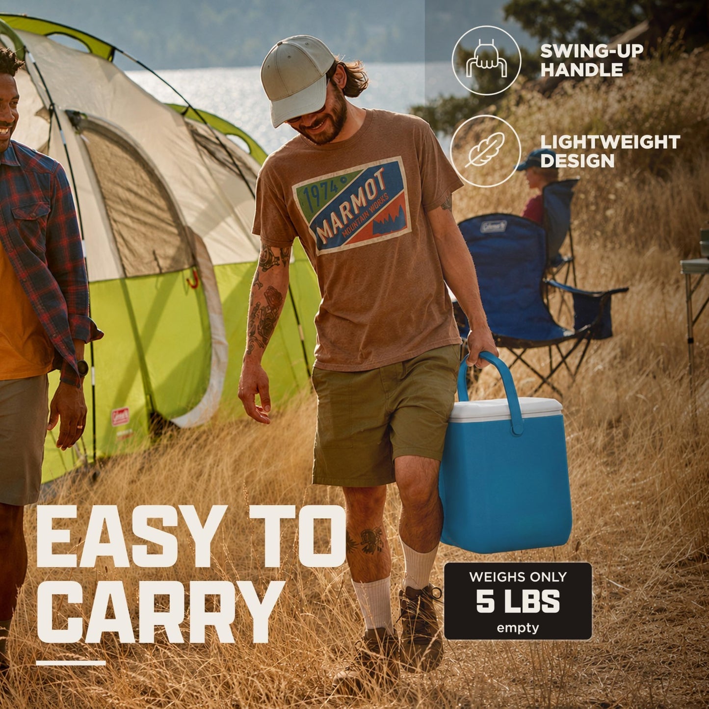 9 60qt Cooler with Ice Retention & Leak Resistance   Perfect for Camping, Sports5