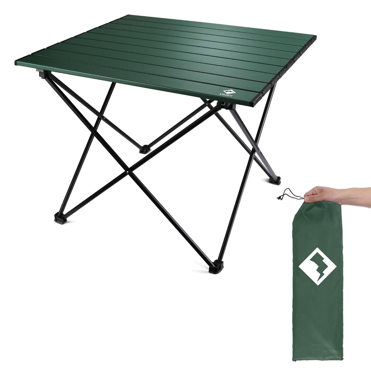 Ultralight Folding Camping Table - Portable Aluminum Beach Table with Carry Bag1