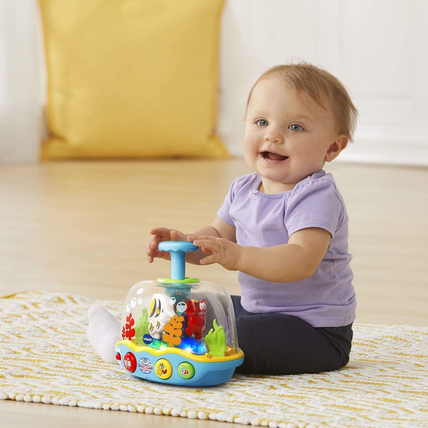 Interactive Learn & Spin Aquarium Toy for Babies   Educational Fun & Development4