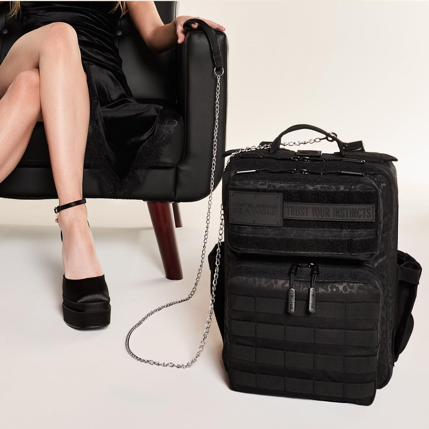 Slim Tactical Gym Backpack   Minimalist Daypack with Laptop Pocket & Cup Holders6