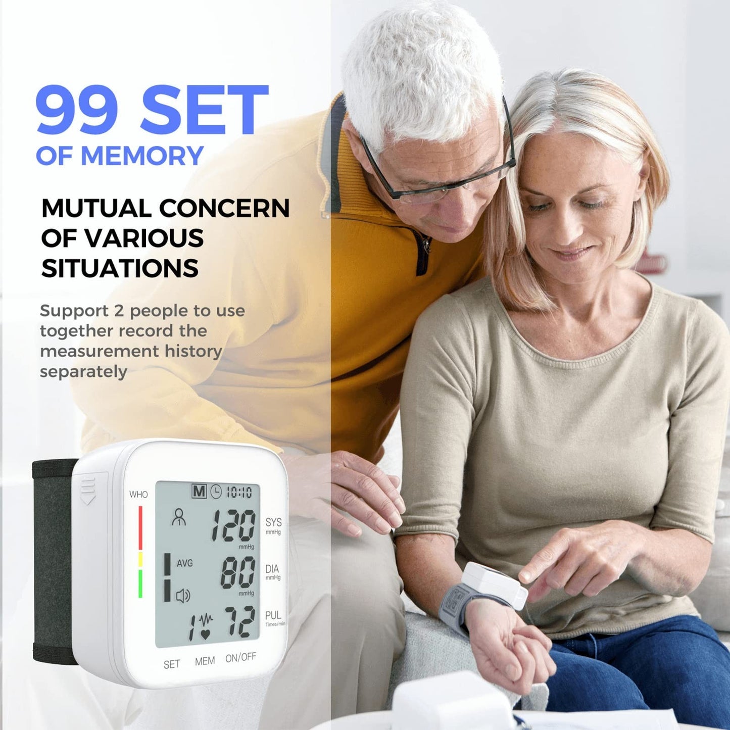 Wrist Blood Pressure Monitor   FDA Cleared, Large LCD, 99 Memory Sets, Adjustabl5