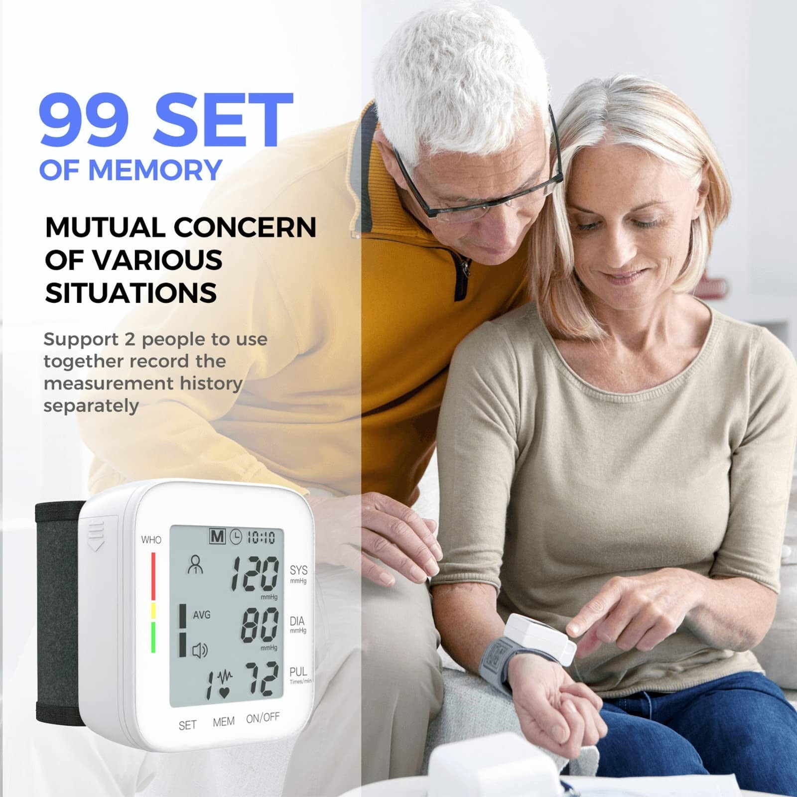 Wrist Blood Pressure Monitor   FDA Cleared, Large LCD, 99 Memory Sets, Adjustabl5
