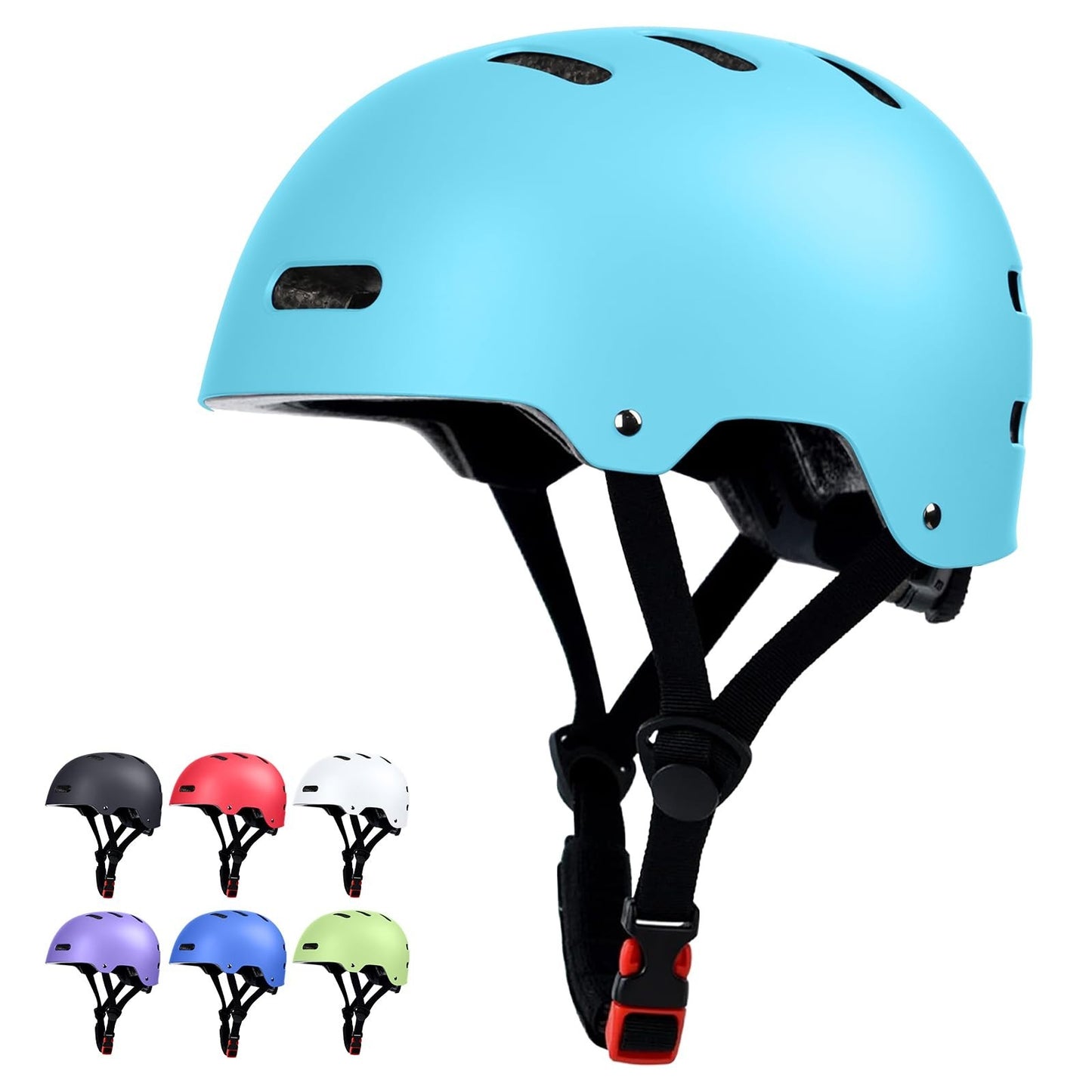 Multi-Sport Helmet for Skateboard, Bike, Scooter - Adjustable, Lightweight, Vent1