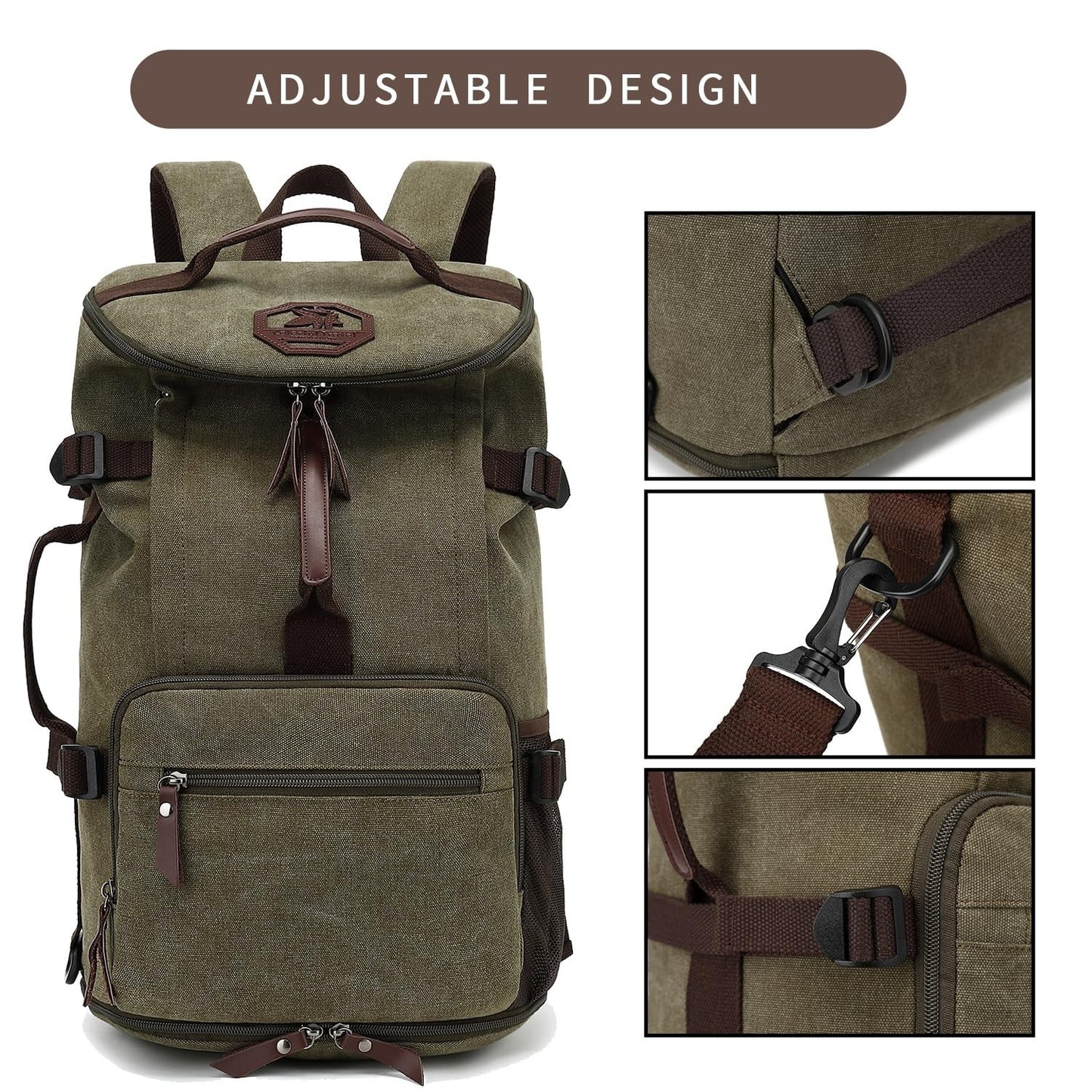 Waterproof Gym Duffel Backpack with Shoe Compartment, 4 Carry Methods, Sports &3