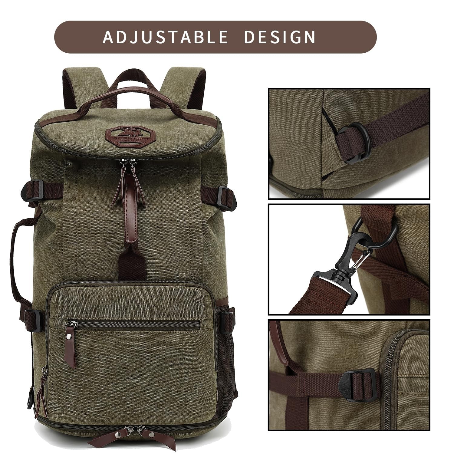 Waterproof Gym Duffel Backpack with Shoe Compartment, 4 Carry Methods, Sports &3