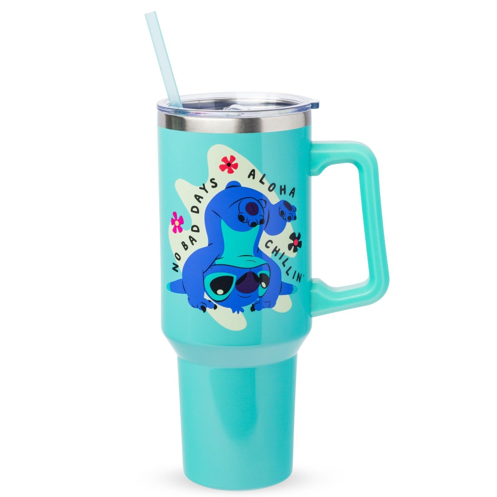 40oz Double Walled Stainless Steel Tumbler   Disney Lilo & Stitch Aloha, Fits Cu1