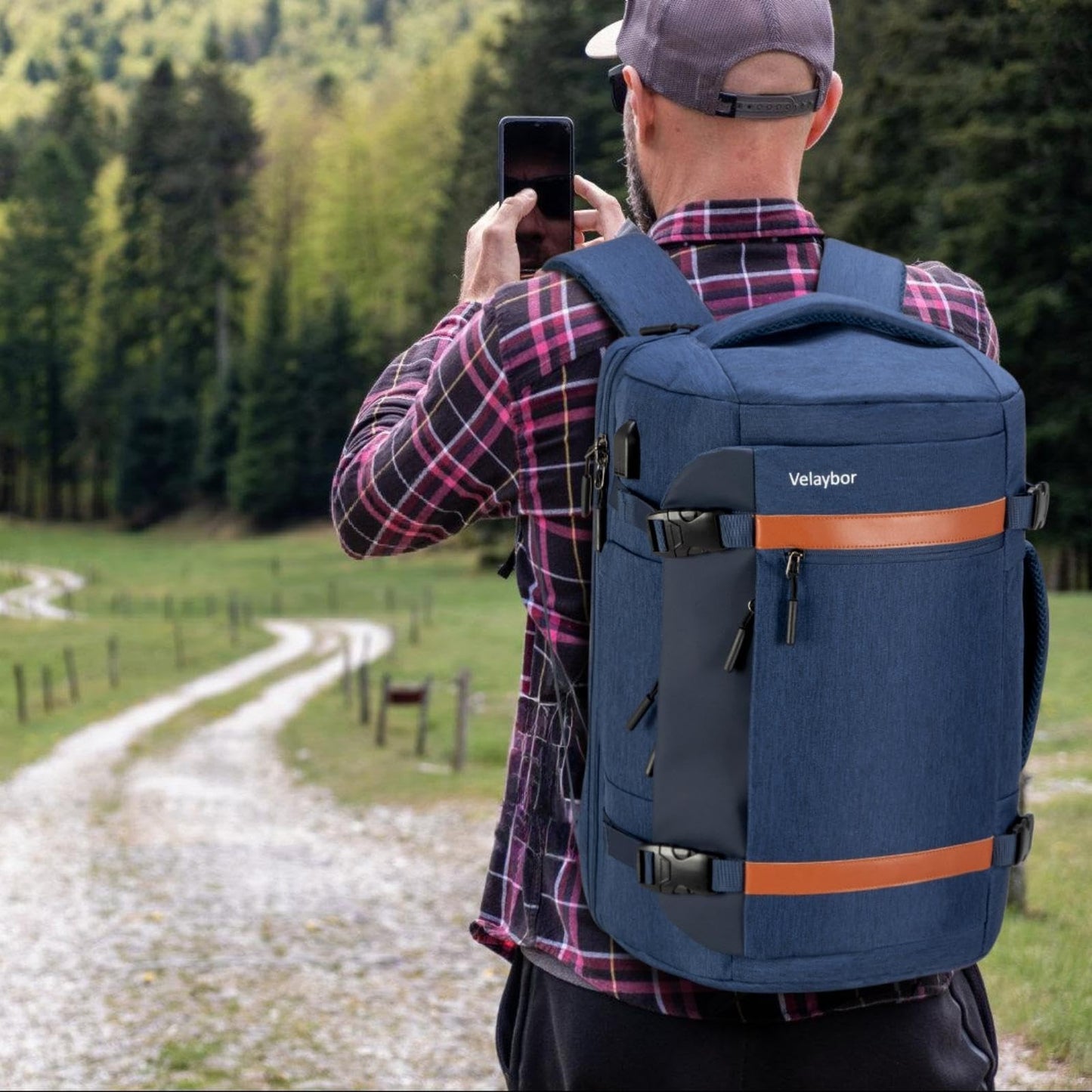 42L Travel Backpack with 4 Packing Cubes, TSA Friendly Carry On, Lightweight & D2