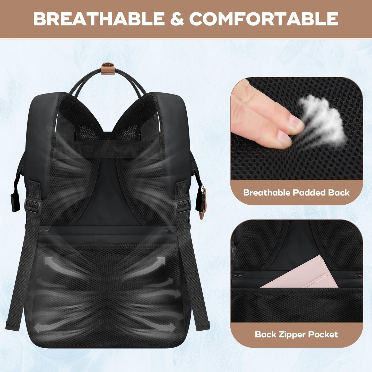 Insulated Cooler Backpack - 36 Can Leakproof Lunch Bag, Lightweight & Ergonomic5