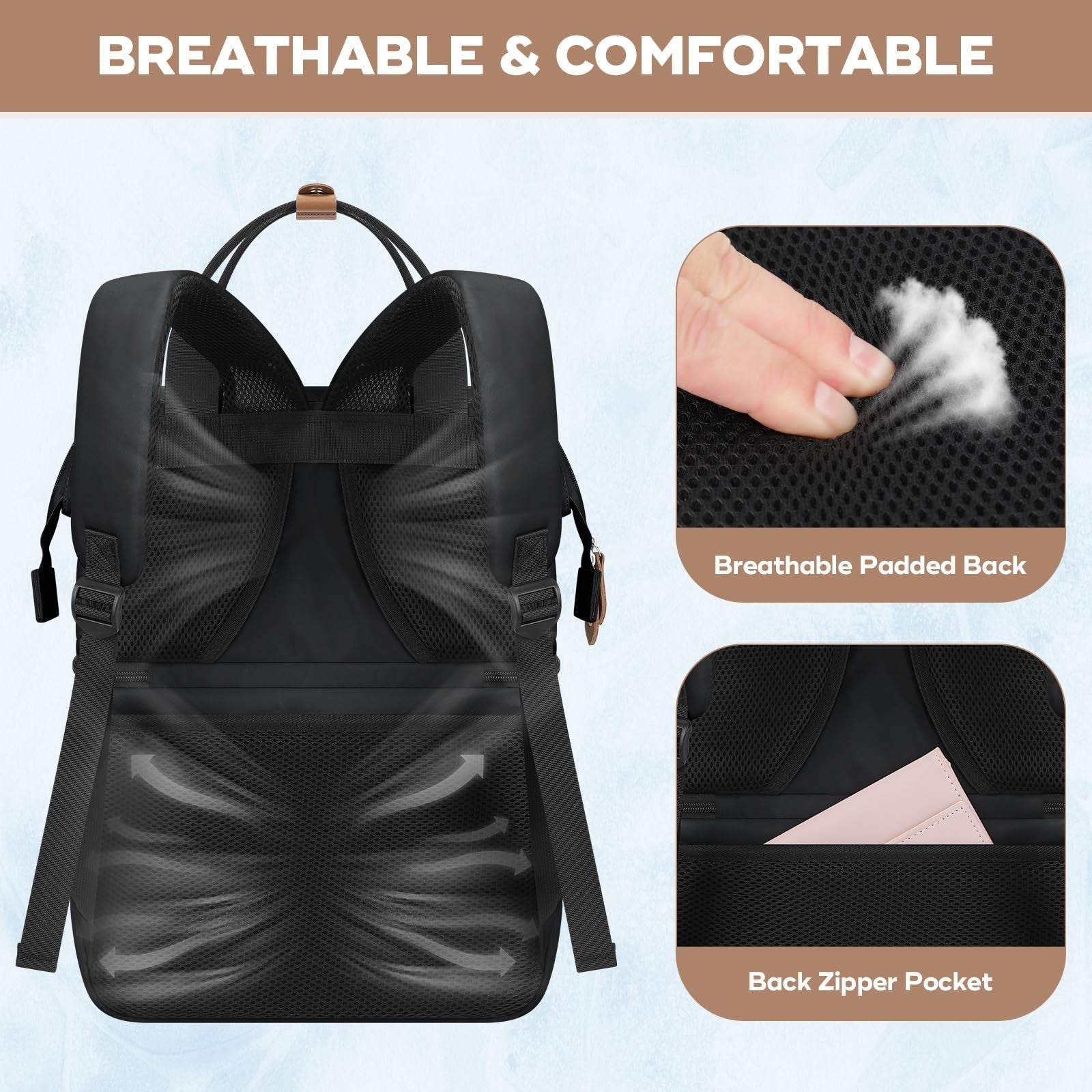 Insulated Cooler Backpack - 36 Can Leakproof Lunch Bag, Lightweight & Ergonomic5