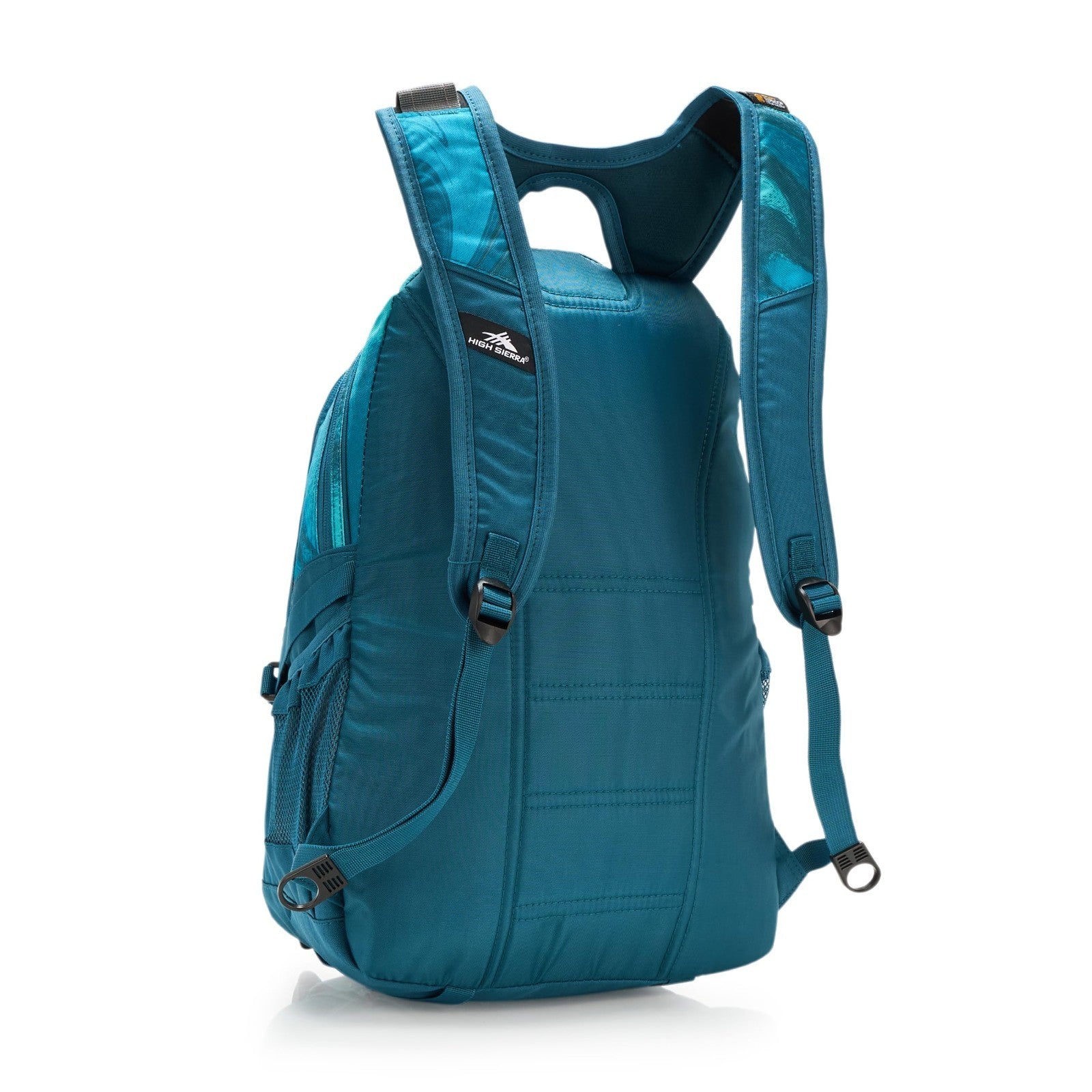 Versatile Travel & Work Backpack with Tablet Sleeve   Teal Marble Swirl Design2