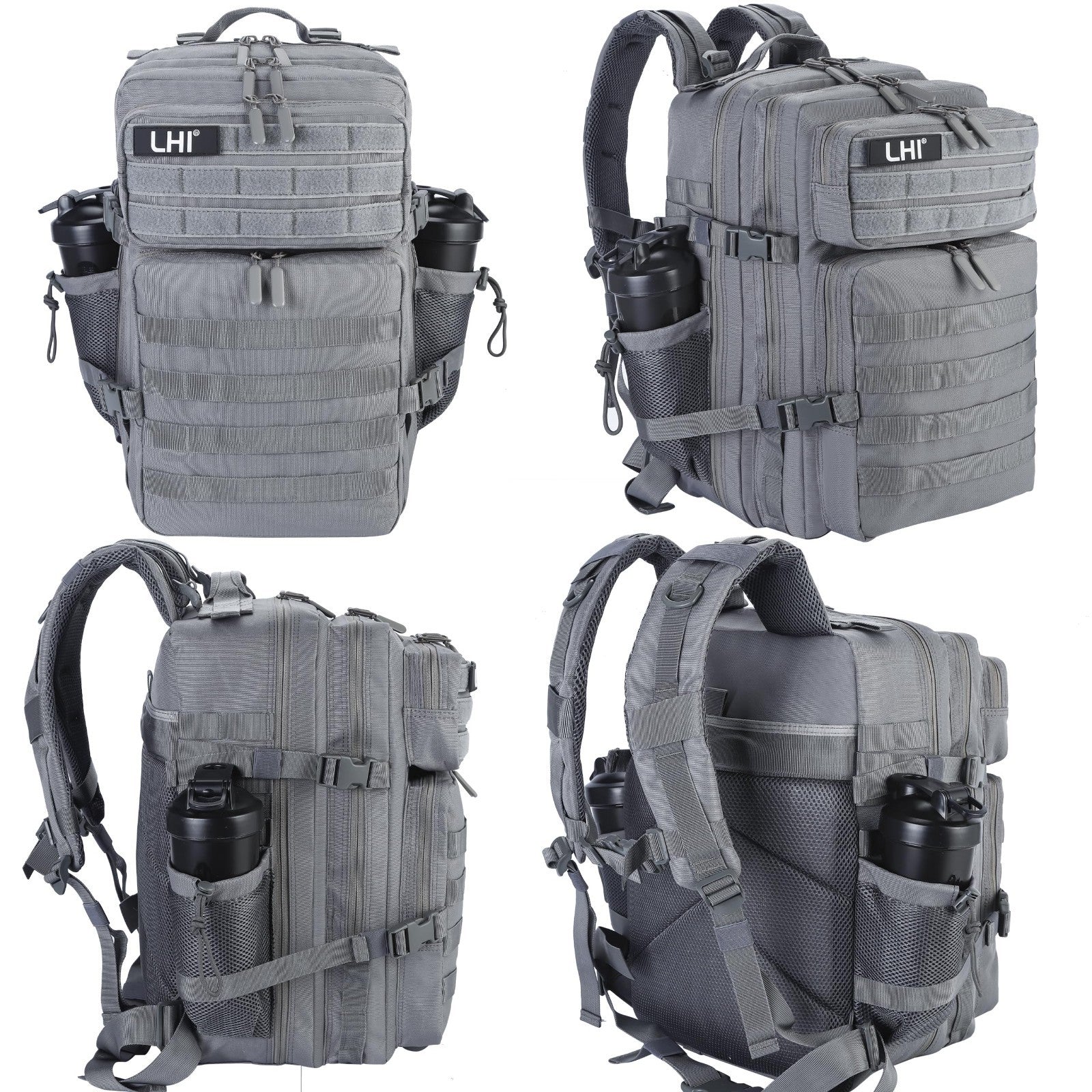 45L Military Tactical Backpack   3 Day Assault Pack Rucksack with Molle System  3
