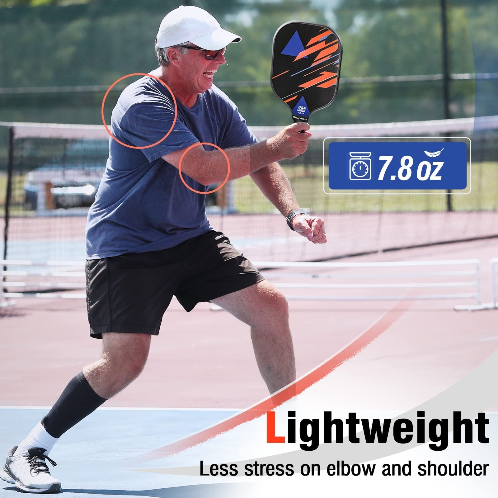 Pickleball Paddle Set of 2 or 4, USAPA Approved, Lightweight Fiberglass with Bal3