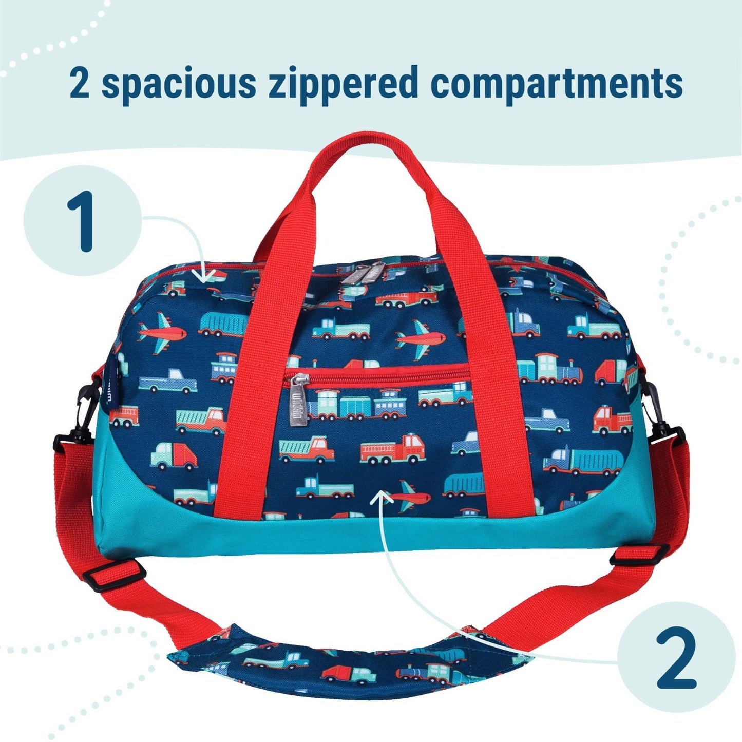 Kids Overnighter Duffel Bag - Lightweight Travel Bag for School & Sleepovers, Du5