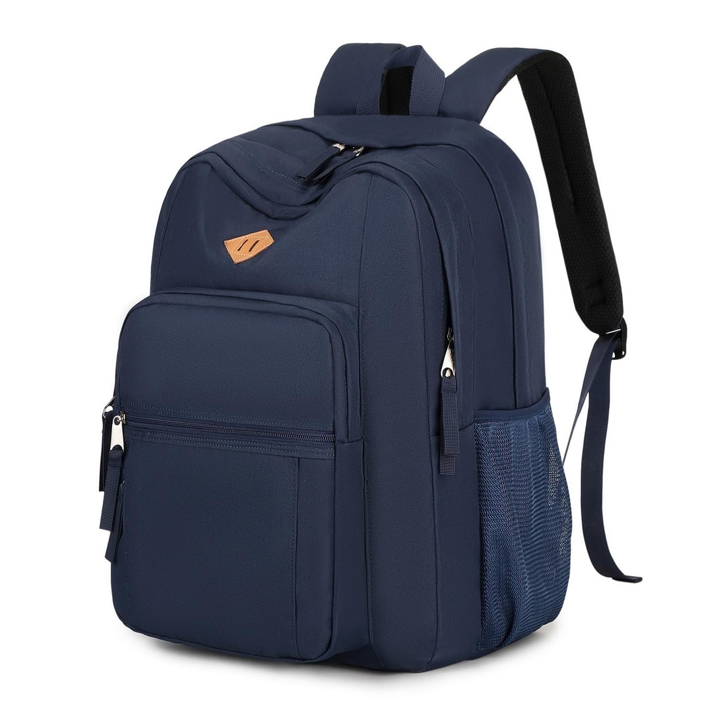 Water Resistant Large Travel Backpack for College, School, Men & Women   Navy1
