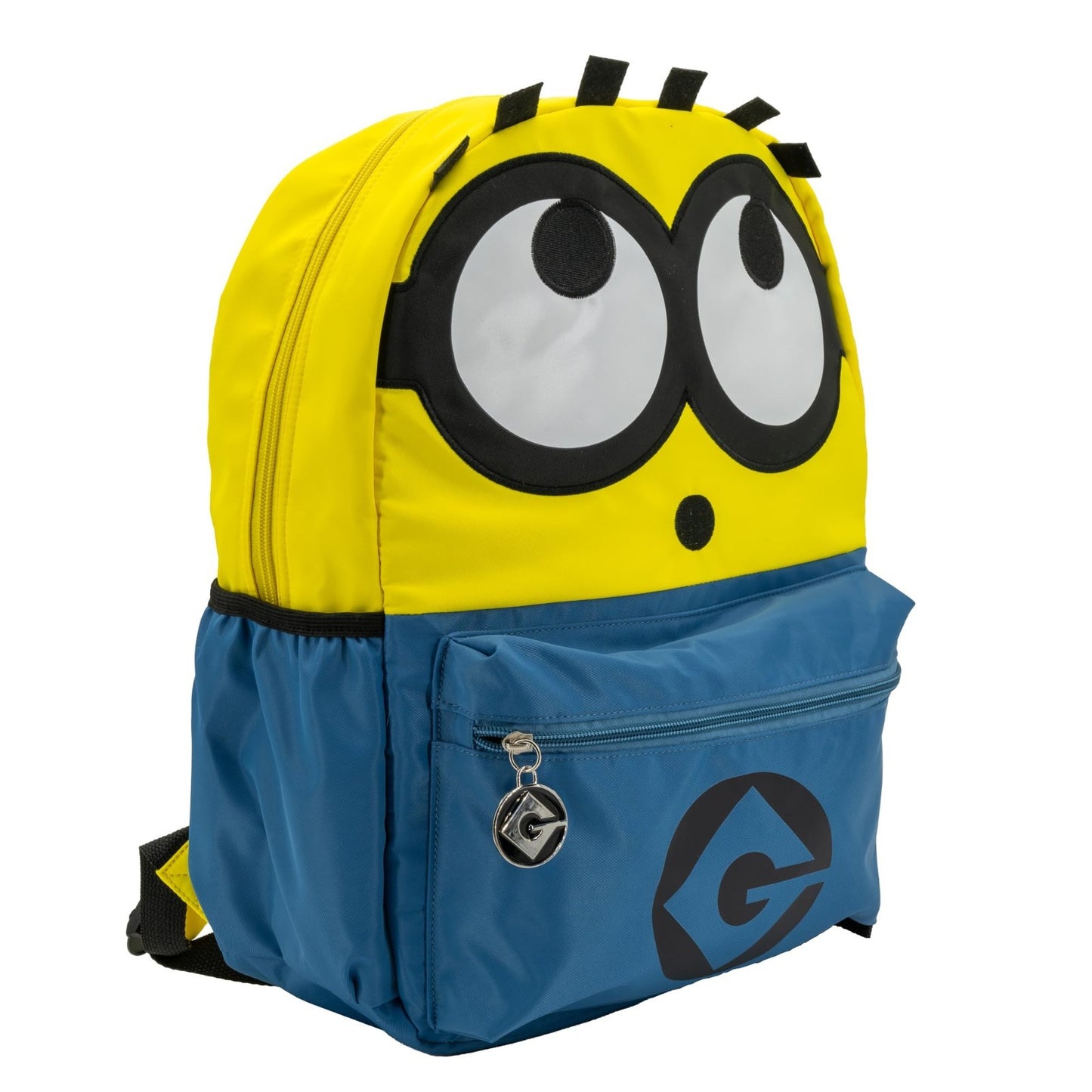Minions Backpack for Kids   16 Inch Schoolbag with 3D Features, Yellow, Boys & G2