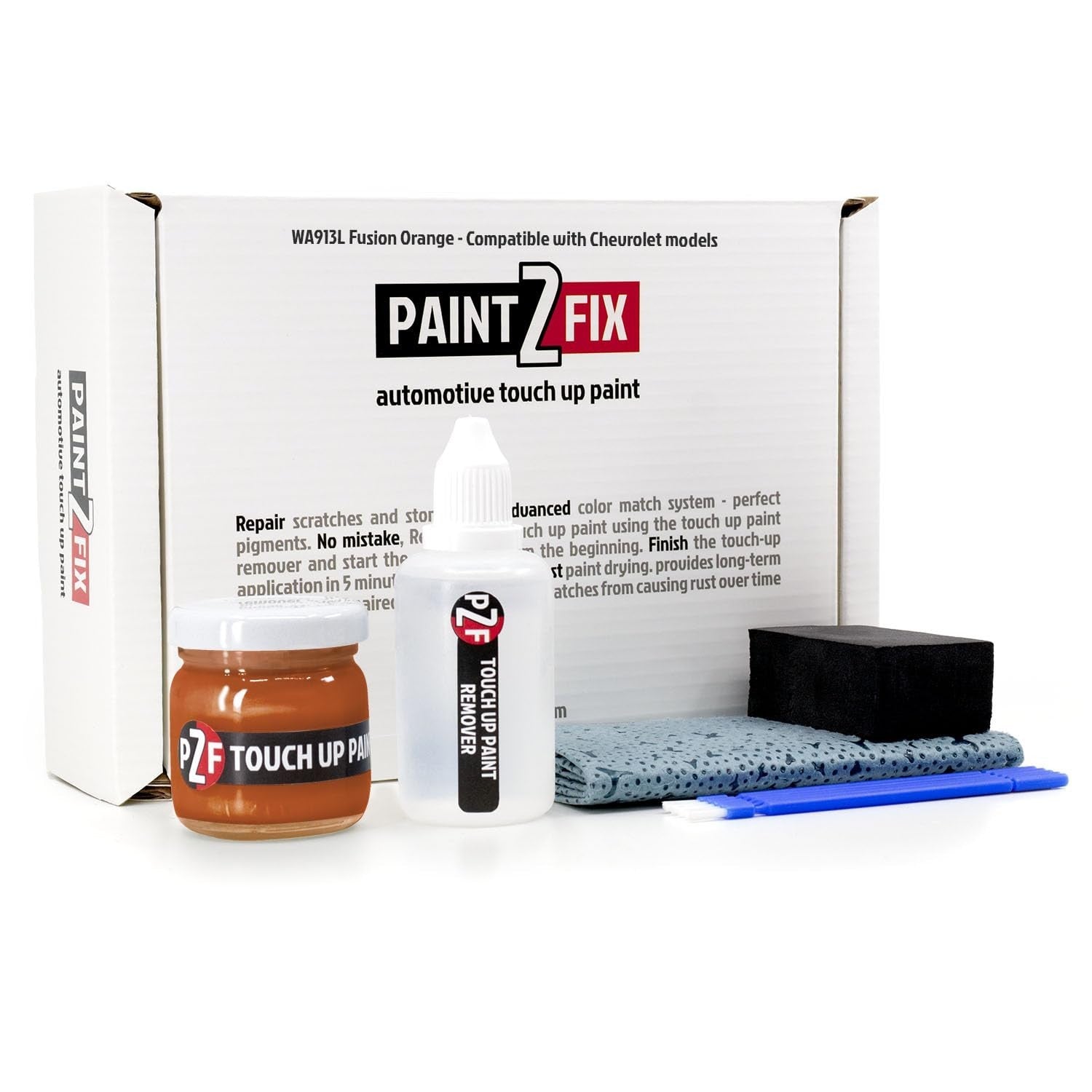 Fusion Orange Touch Up Paint Kit for Chevrolet - 0.84 fl oz, Car Scratch Repair1