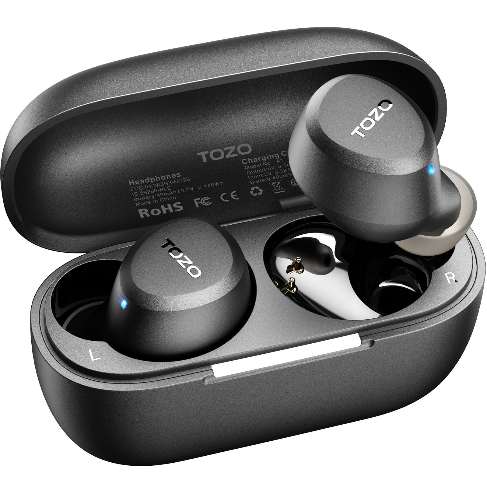 Wireless Earbuds Bluetooth 5.3, IPX5 Waterproof, AI Call Mics, Premium Sound, Ch0