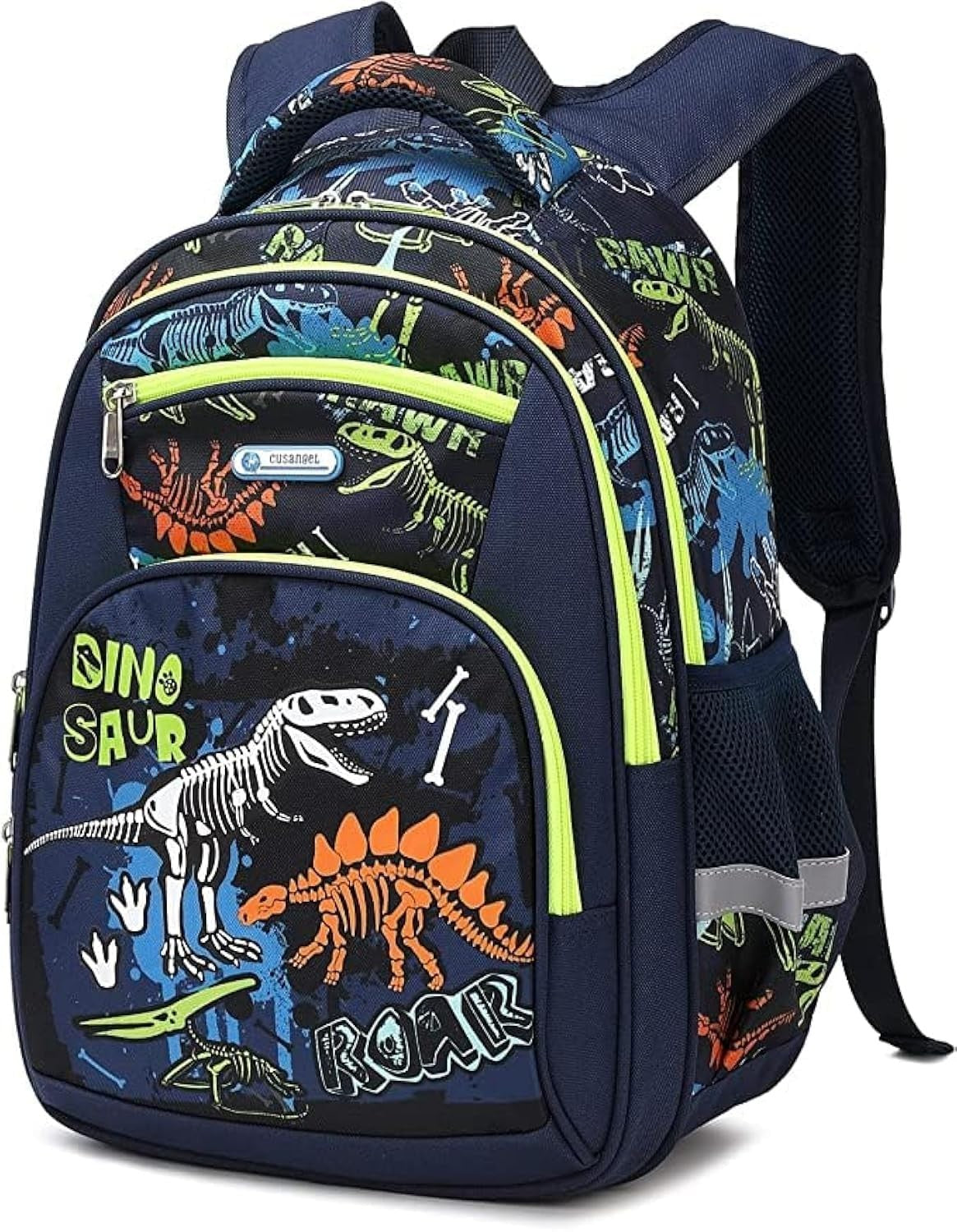 Lightweight Waterproof School Backpack for Kids, Large Capacity, 16" Luminous Di1