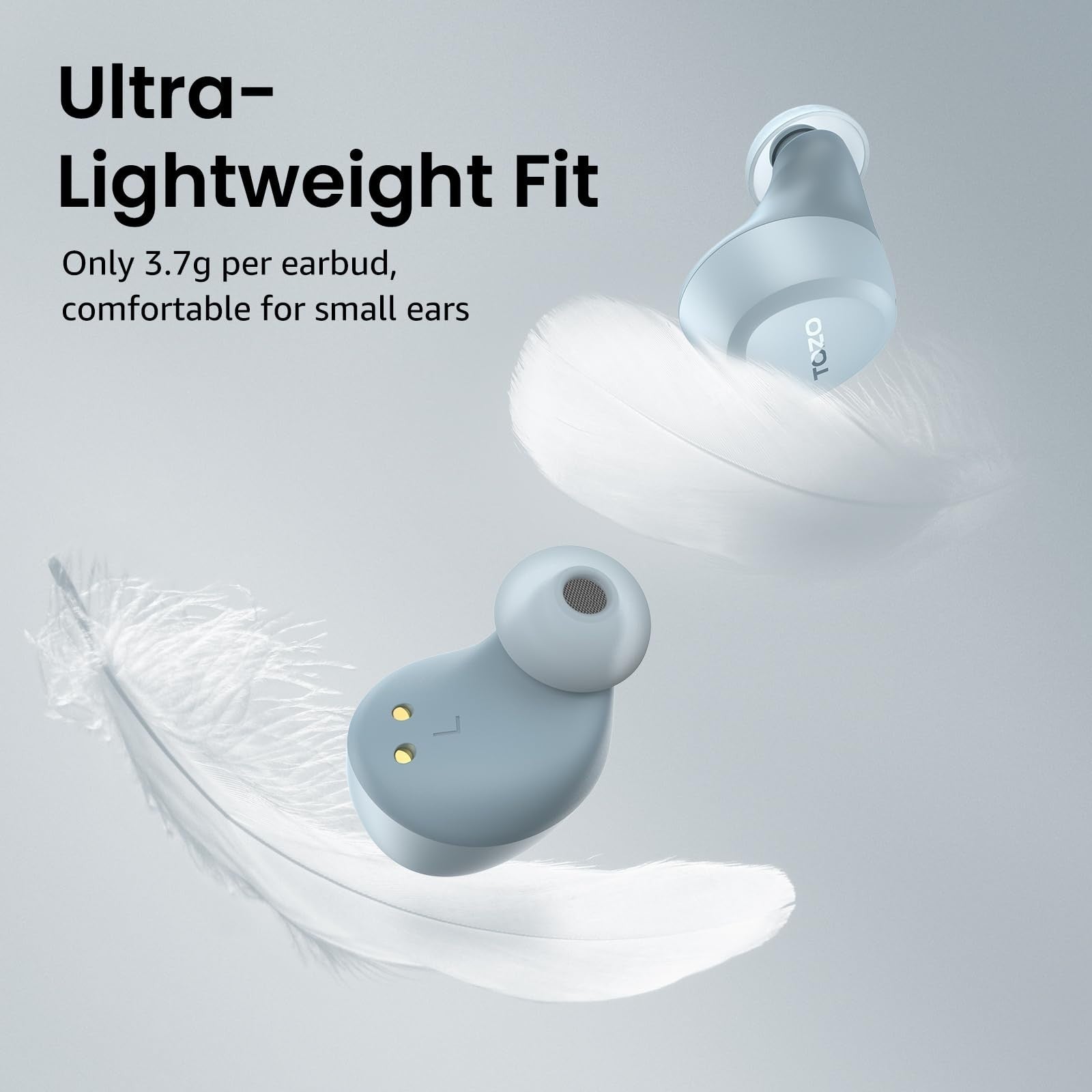 Wireless Earbuds Bluetooth 5.3   Lightweight, IPX5 Waterproof, AI Call Mics, Pre3