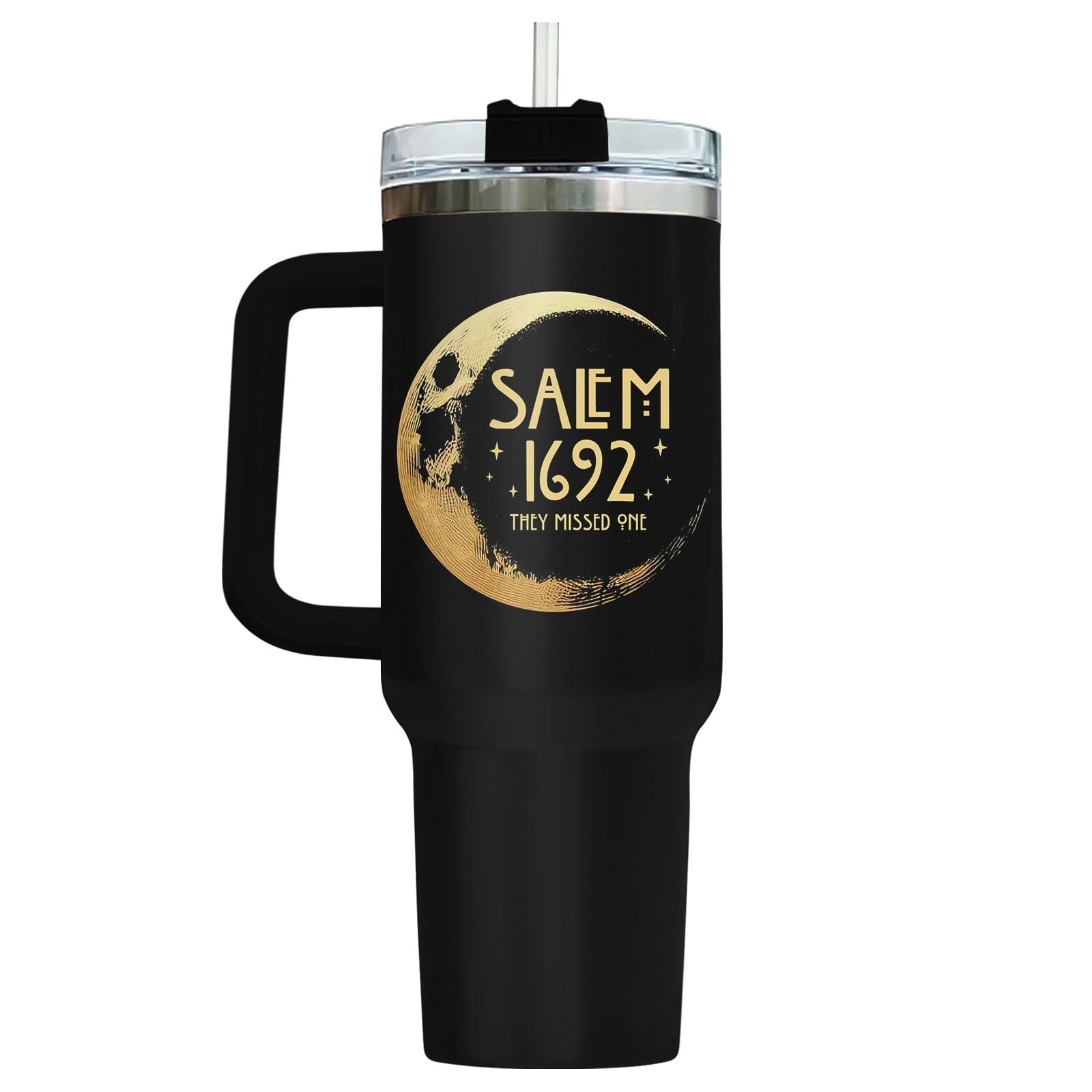 Spooky 40oz Tumbler with Handle & Straw   Insulated Cup for Halloween, Gifts for3