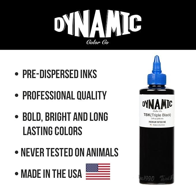 Dynamic Color Co Triple Black Ink Bottle 8oz1
