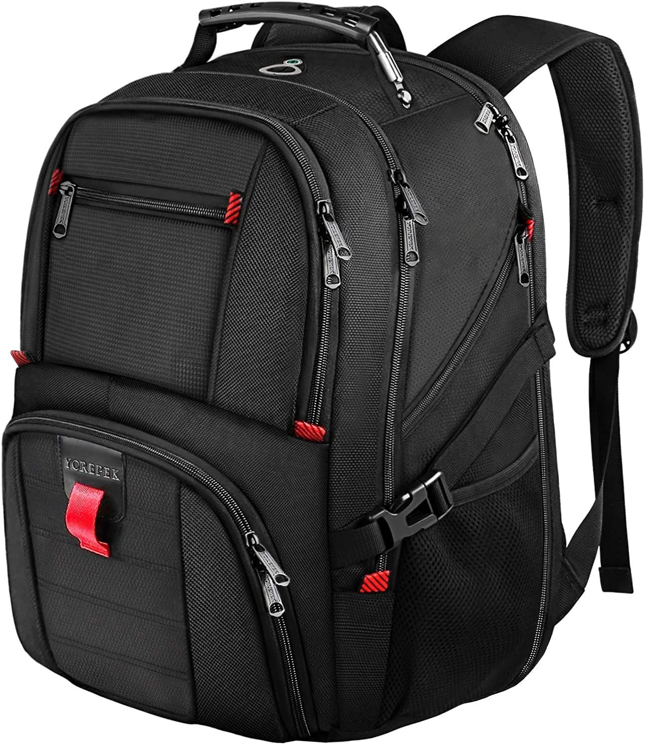 Large Laptop Backpack for Men, Heavy Duty Travel Bag, Waterproof, Multi Compartm1