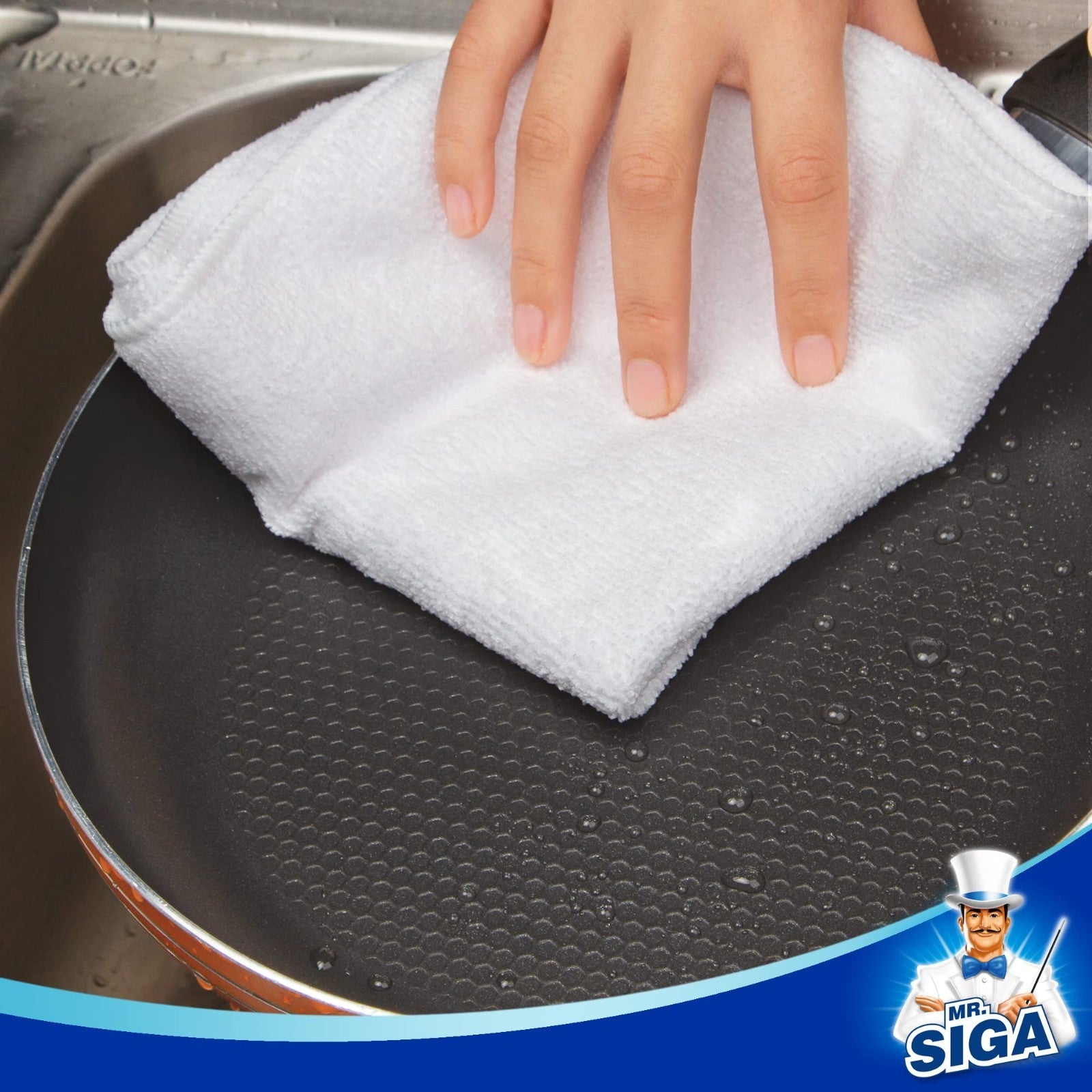 Streak-Free Microfiber Cleaning Cloths - 12 Pack, Ultra-Absorbent Towels for Hom4