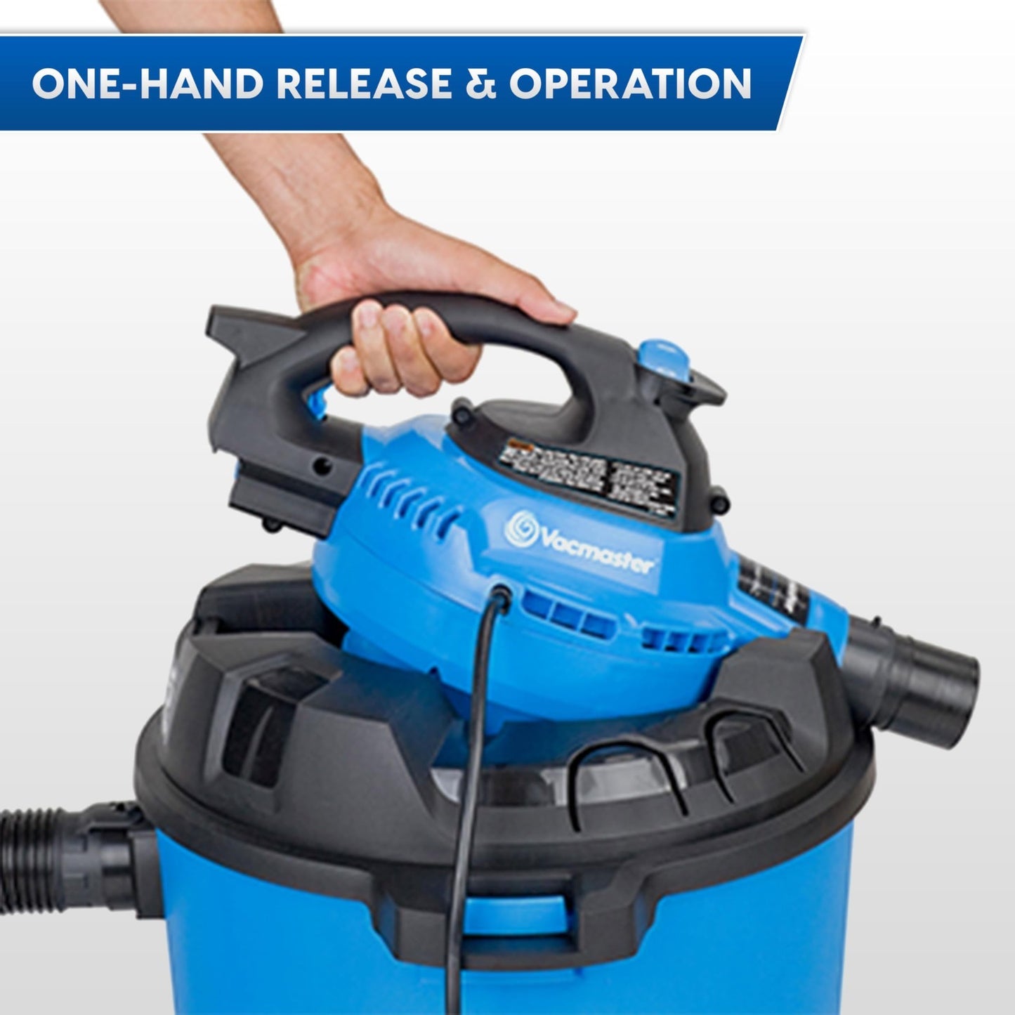 12-Gallon 5 Peak HP Wet/Dry Vacuum & Detachable Blower - Powerful Cleaning Tool4